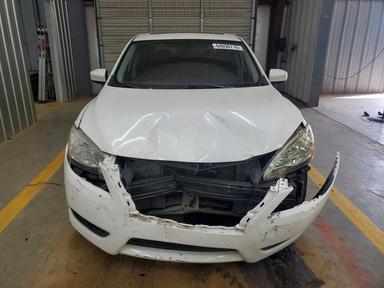 2013 Nissan Sentra S White vin: 3N1AB7AP1DL710636