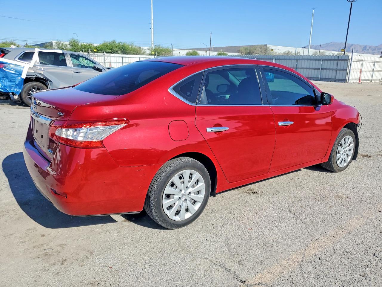 2013 Nissan Sentra S Red vin: 3N1AB7AP1DL714976