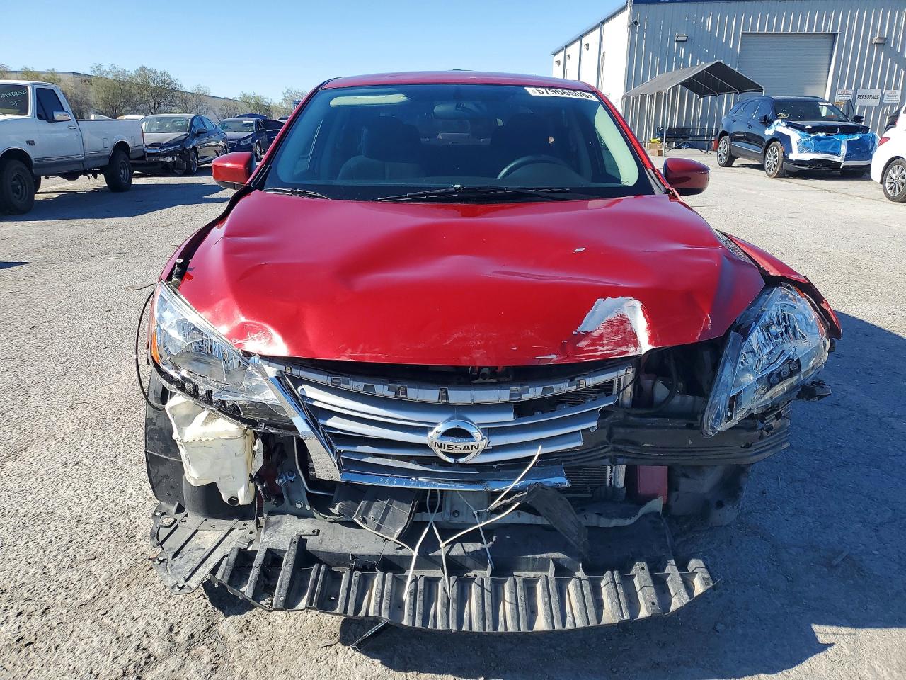 2013 Nissan Sentra S Red vin: 3N1AB7AP1DL714976