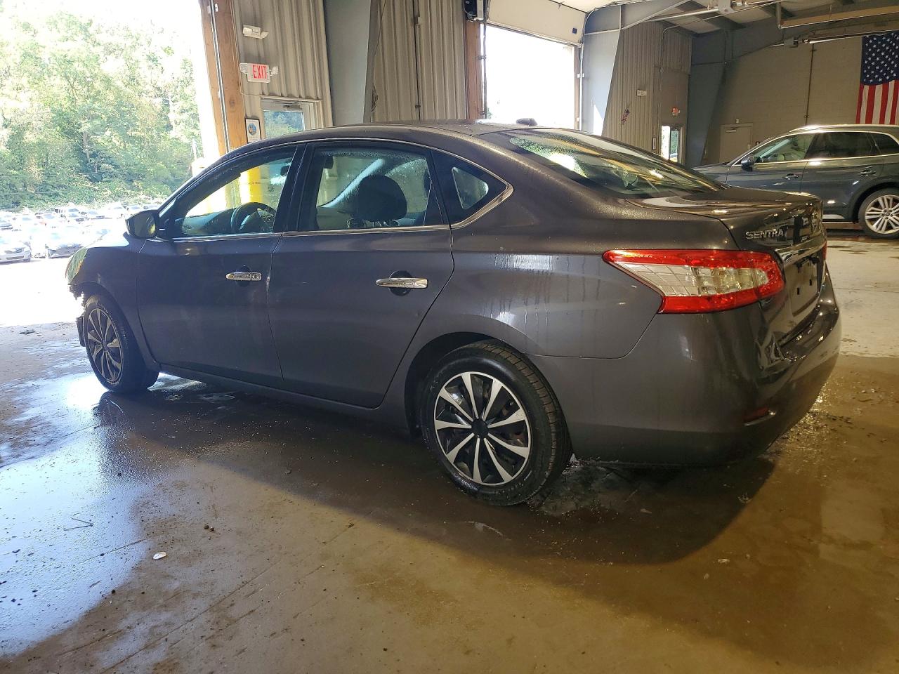2013 Nissan Sentra S Gray vin: 3N1AB7AP1DL725055