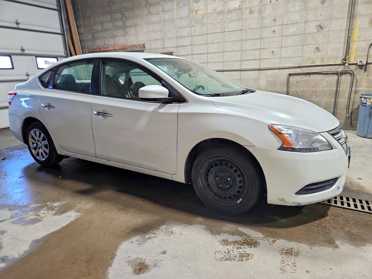 2013 Nissan Sentra S Белый vin: 3N1AB7AP1DL727324