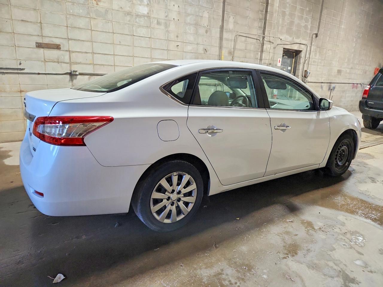 2013 Nissan Sentra S Белый vin: 3N1AB7AP1DL727324