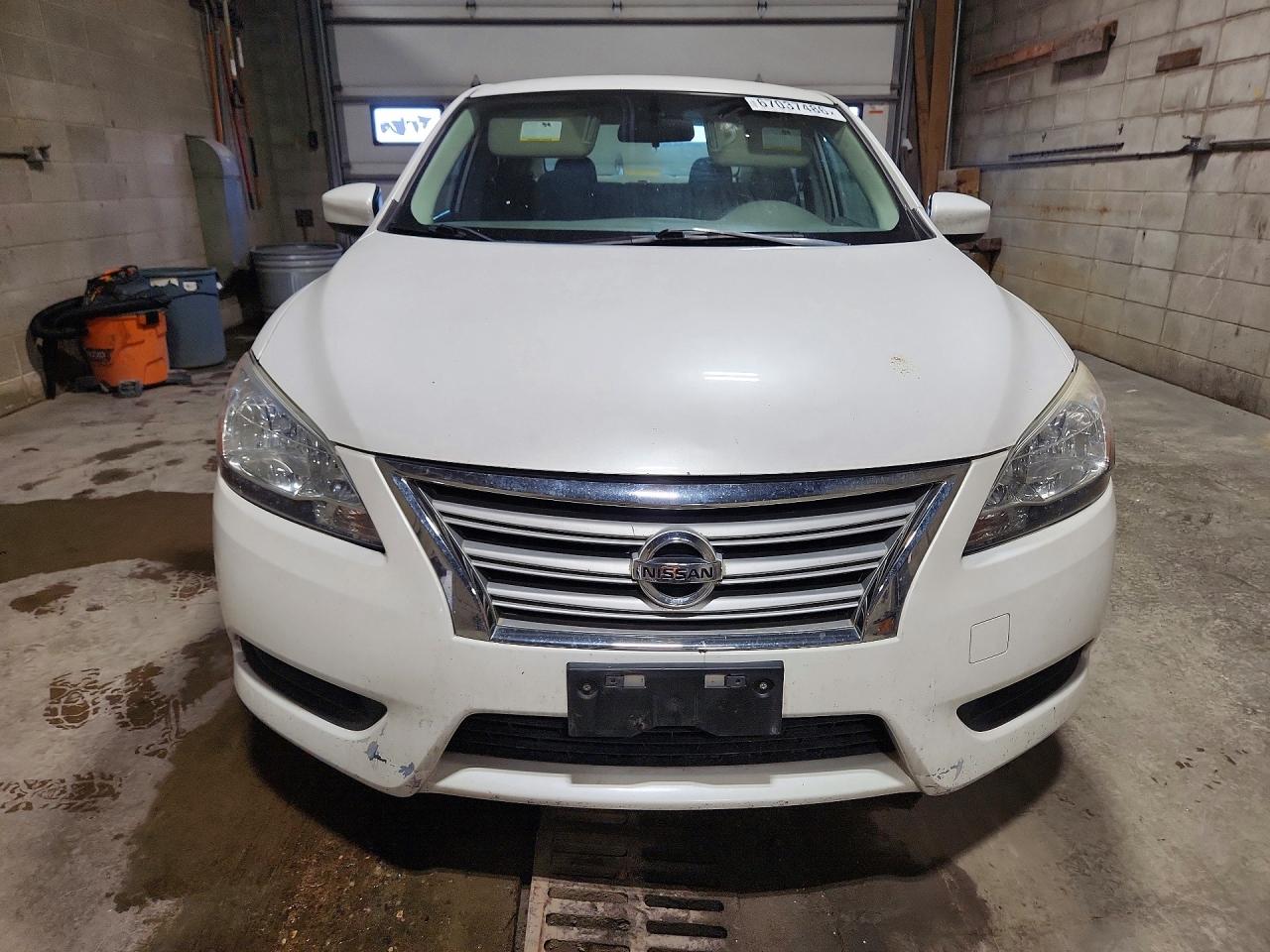 2013 Nissan Sentra S Белый vin: 3N1AB7AP1DL727324