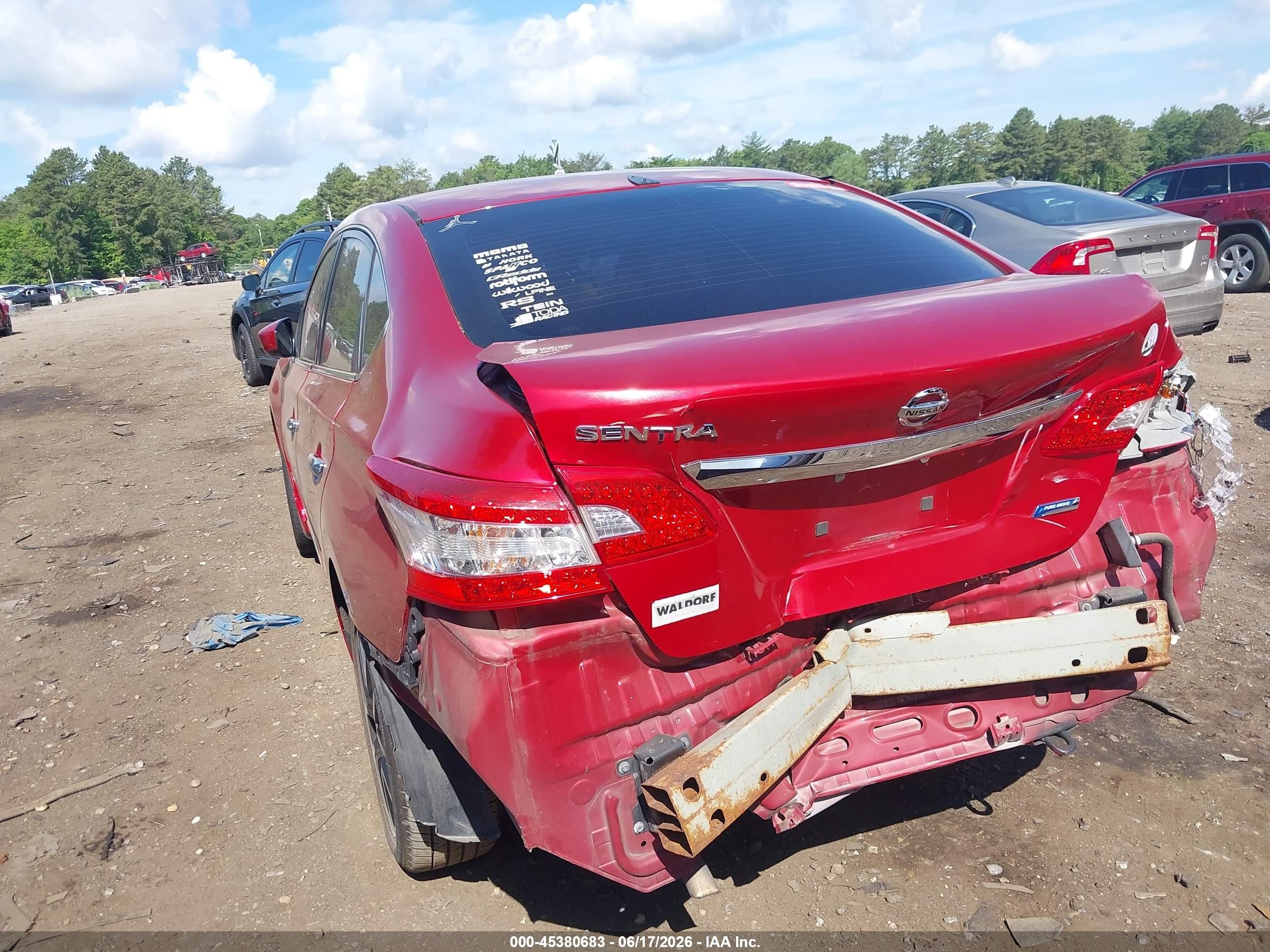 2013 Nissan Sentra S Maroon vin: 3N1AB7AP1DL731261