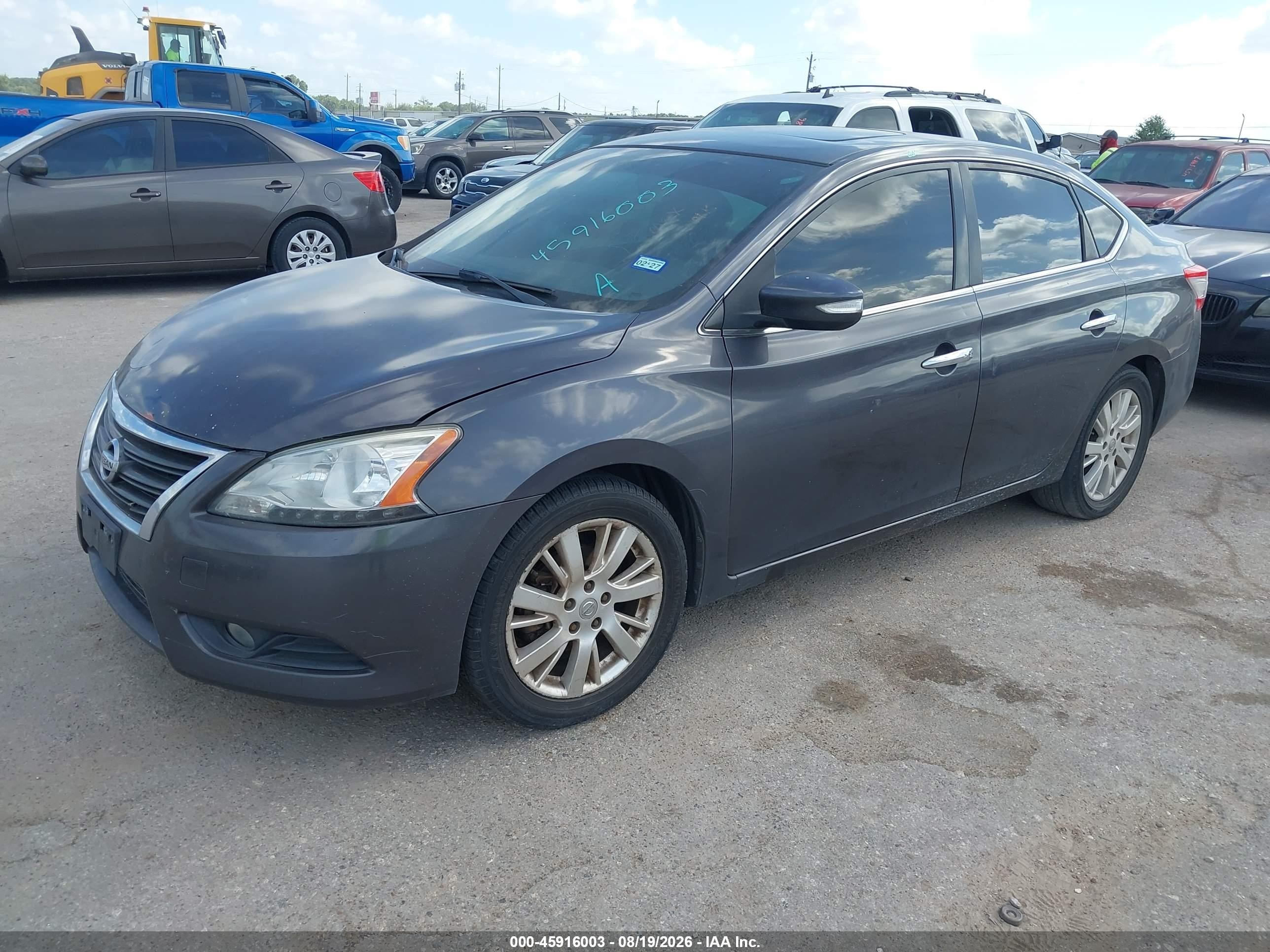 2013 Nissan Sentra Sl Gray vin: 3N1AB7AP1DL731650