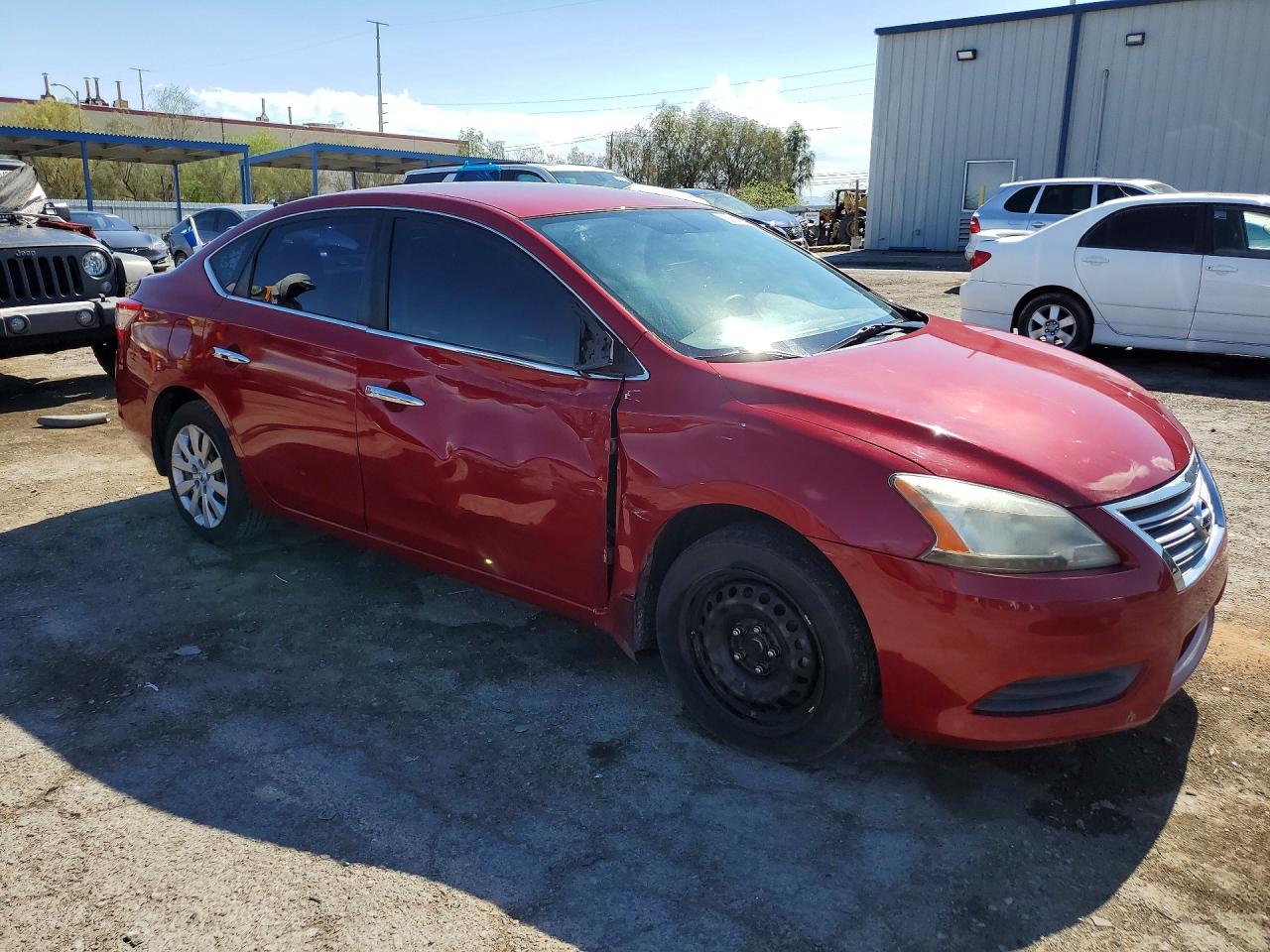 2013 Nissan Sentra S Red vin: 3N1AB7AP1DL779827