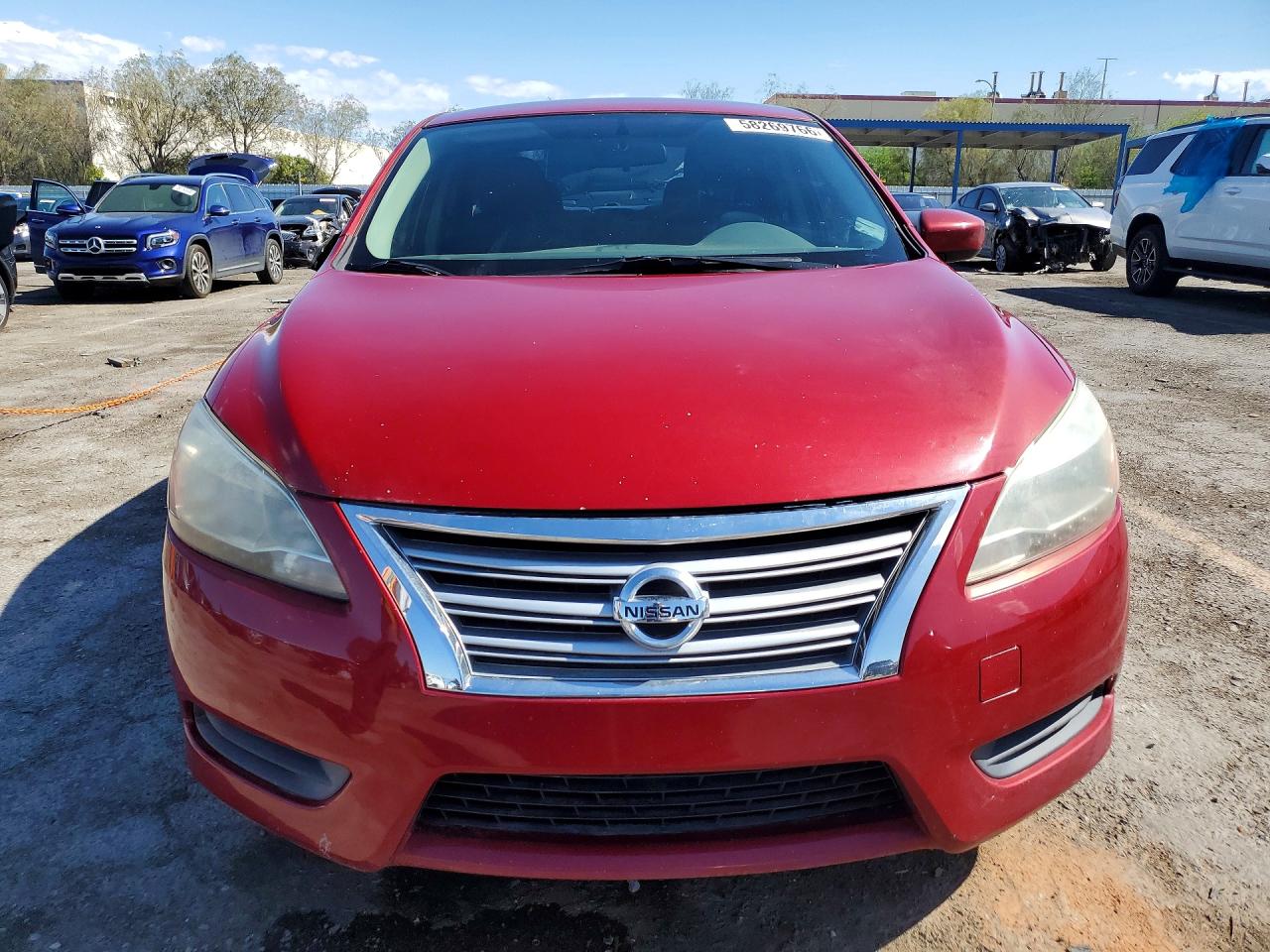 2013 Nissan Sentra S Red vin: 3N1AB7AP1DL779827