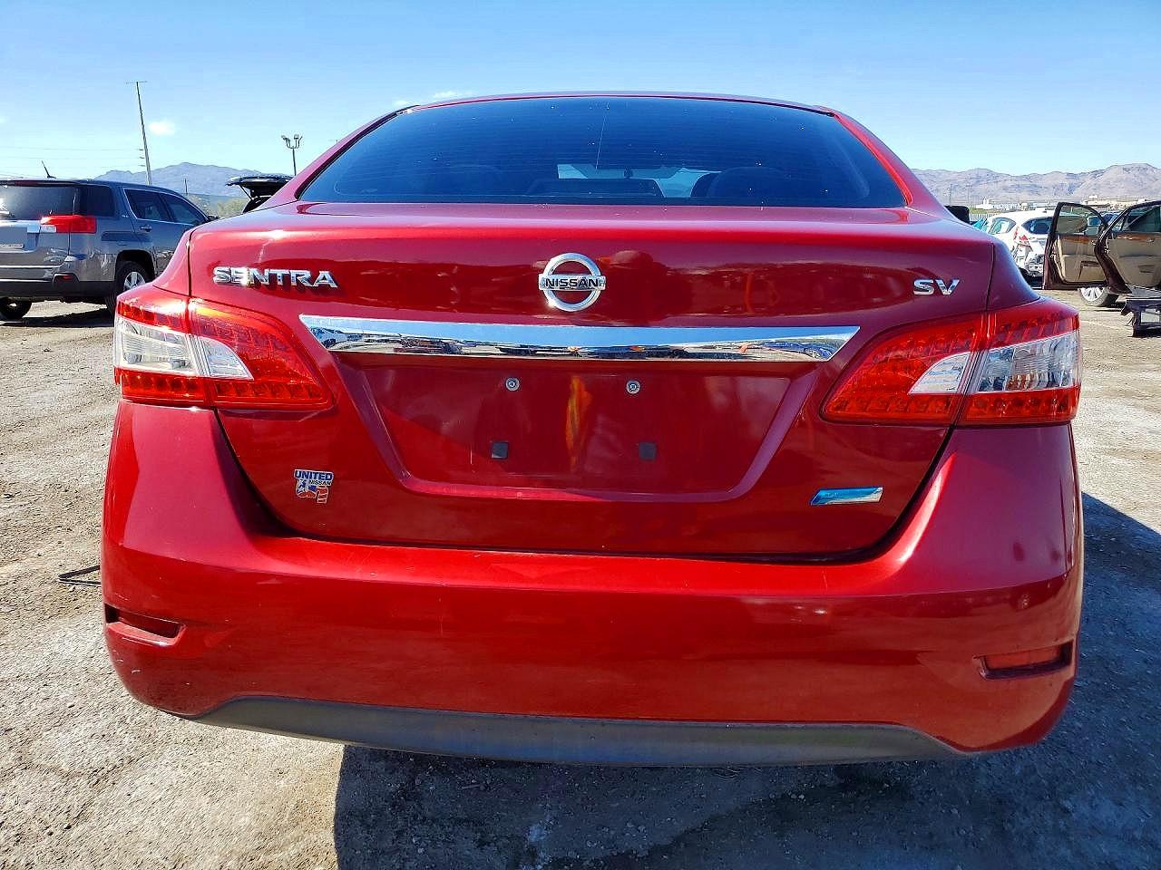 2013 Nissan Sentra S Red vin: 3N1AB7AP1DL779827
