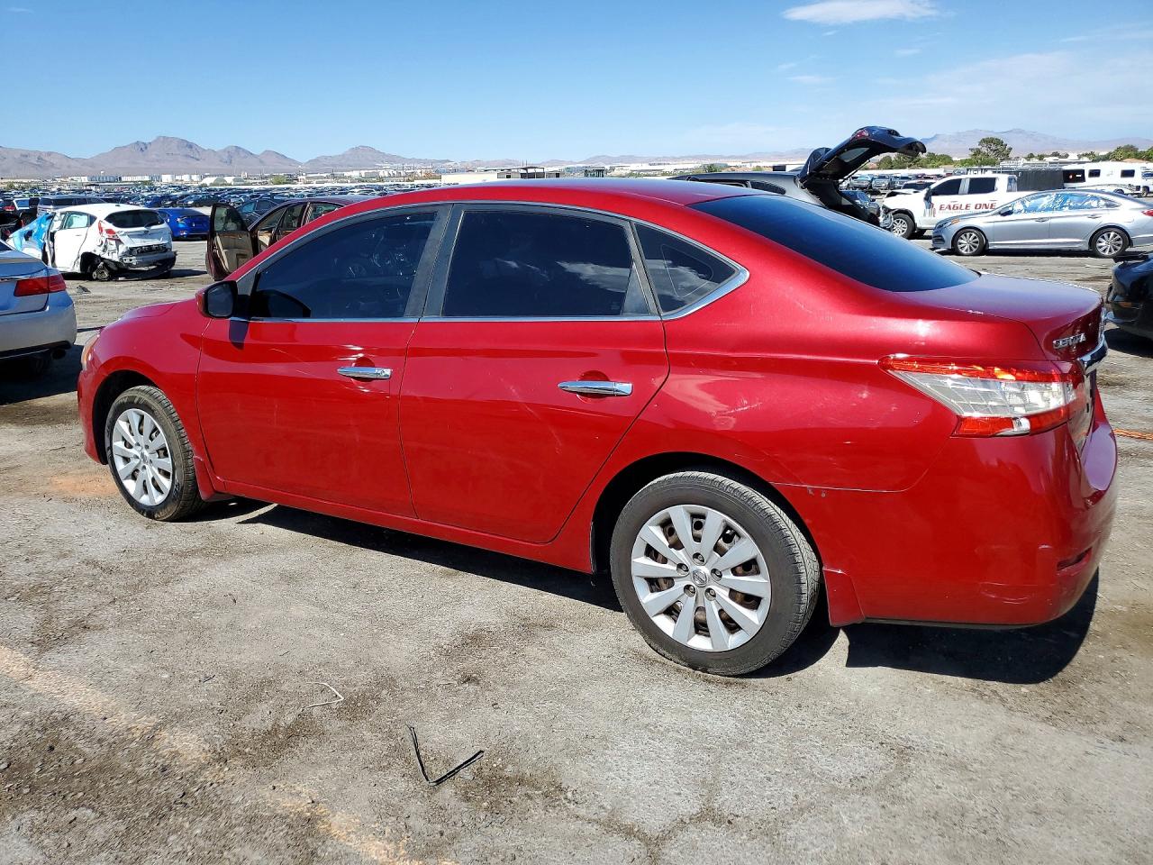 2013 Nissan Sentra S Red vin: 3N1AB7AP1DL779827