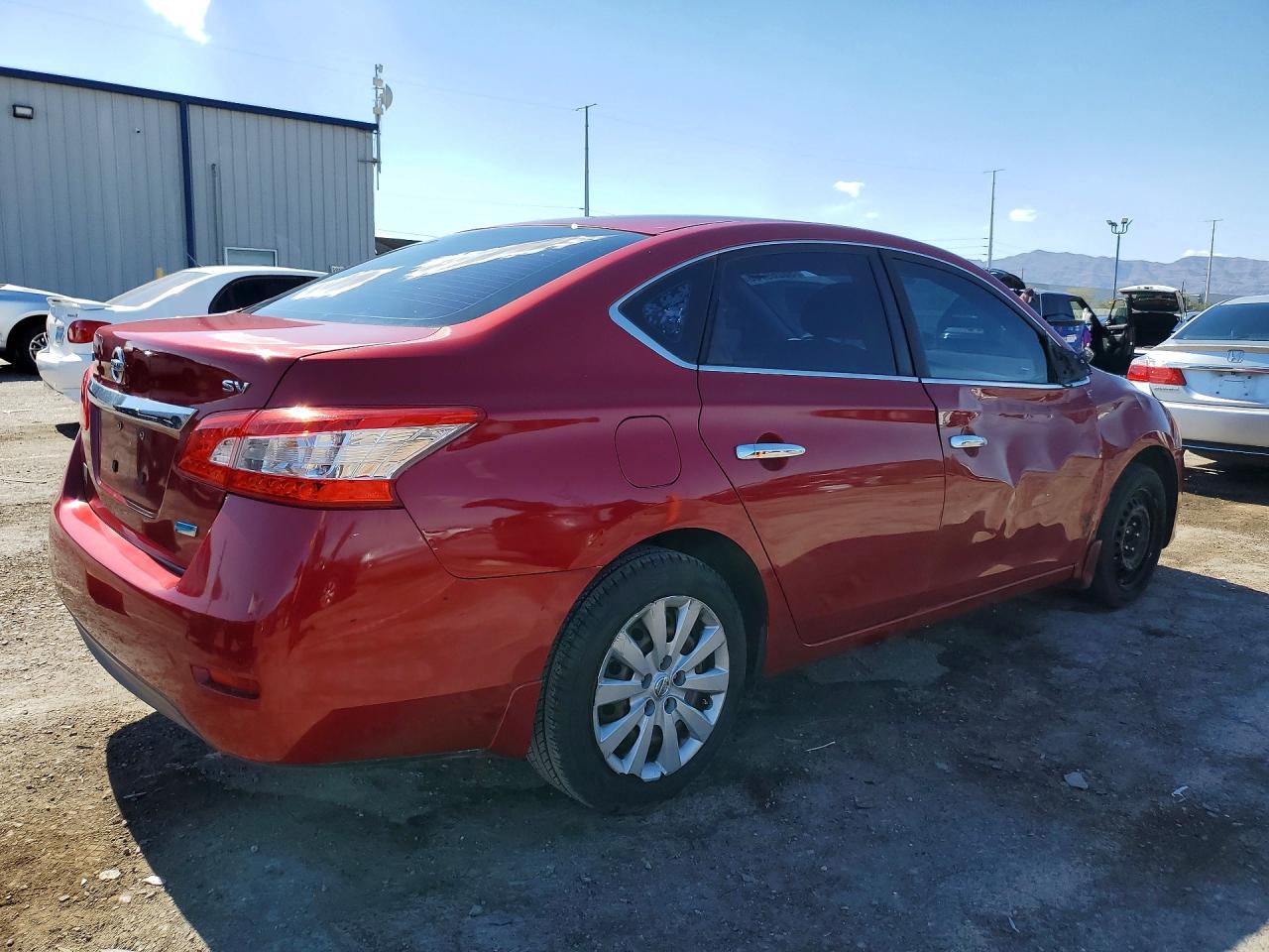 2013 Nissan Sentra S Red vin: 3N1AB7AP1DL779827