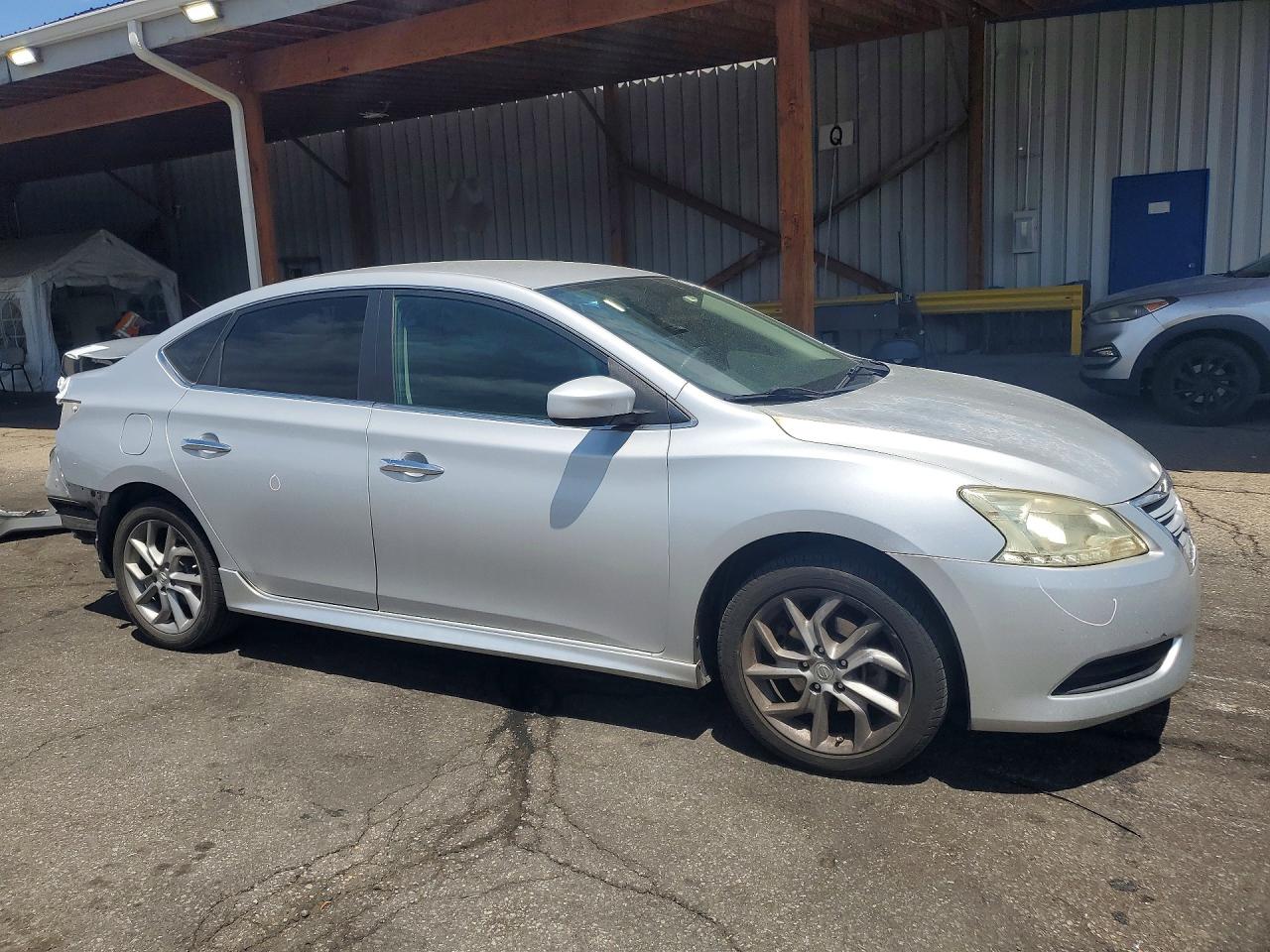 2013 Nissan Sentra S Silver vin: 3N1AB7AP1DL789905