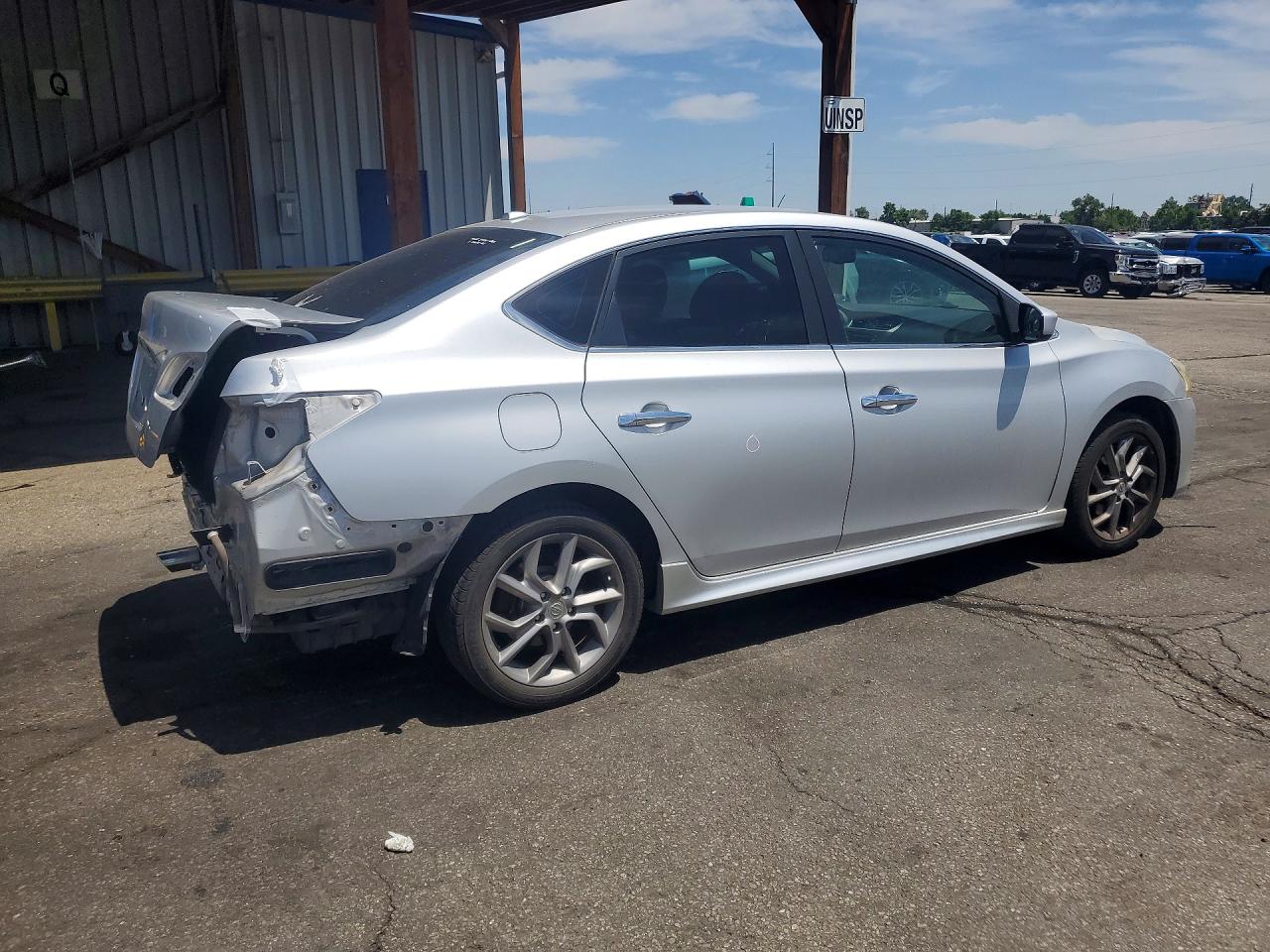 2013 Nissan Sentra S Silver vin: 3N1AB7AP1DL789905