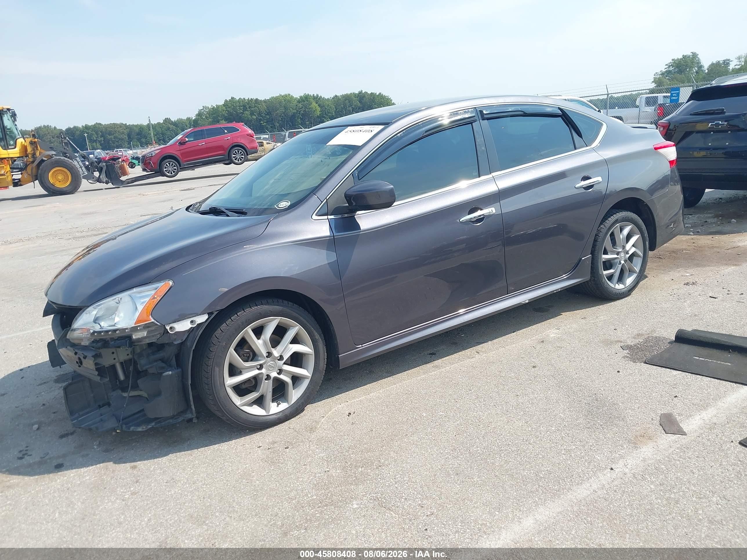 2013 Nissan Sentra Sr Gray vin: 3N1AB7AP1DL793145