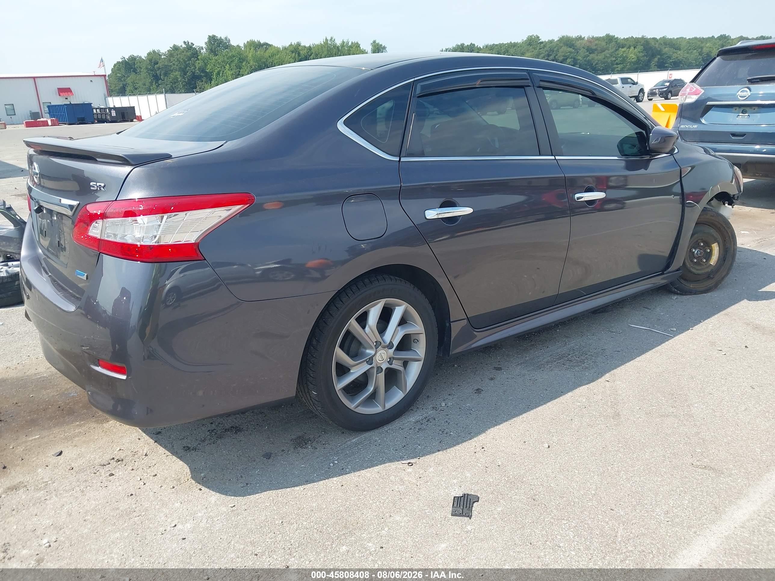 2013 Nissan Sentra Sr Gray vin: 3N1AB7AP1DL793145