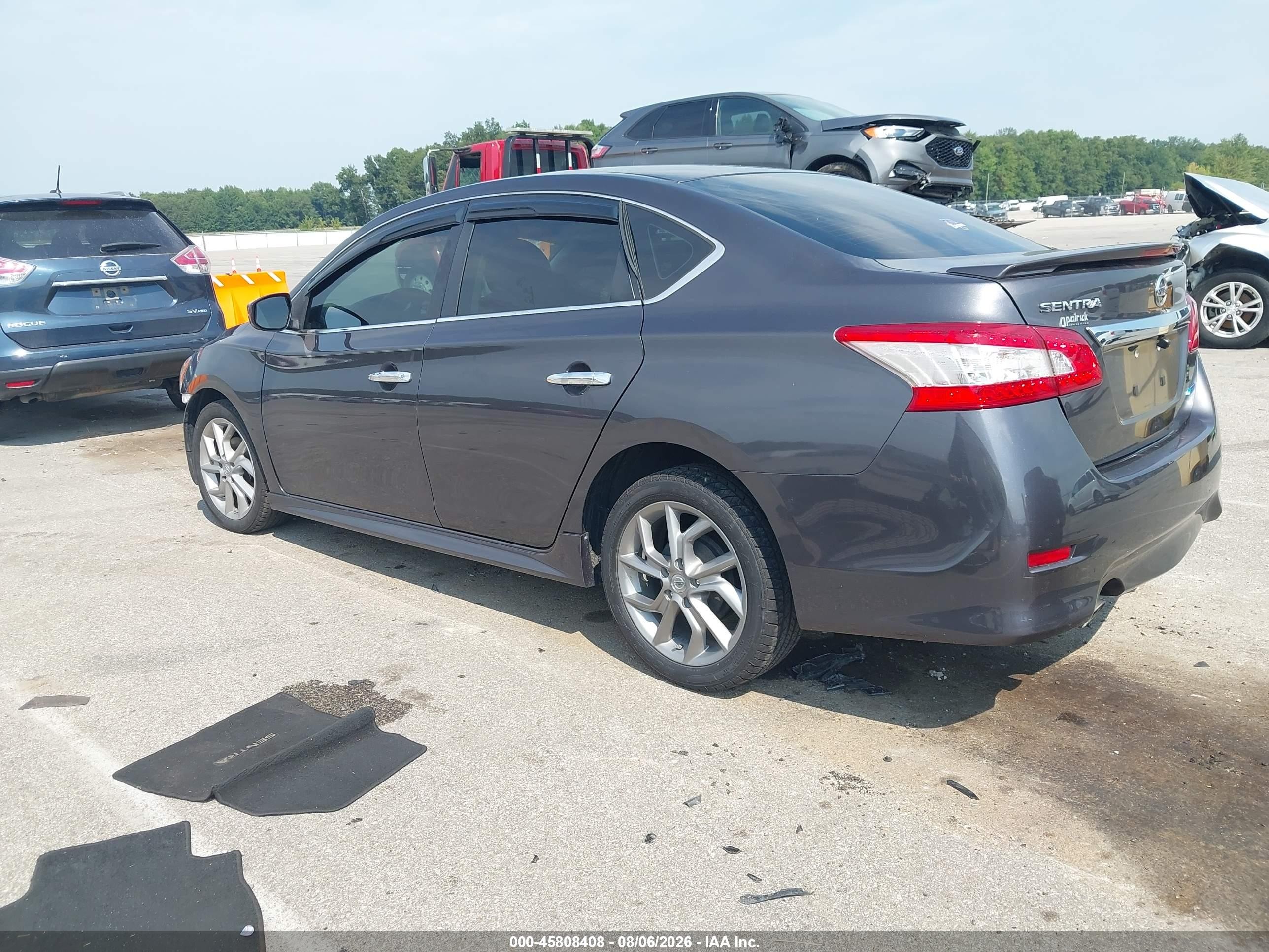 2013 Nissan Sentra Sr Gray vin: 3N1AB7AP1DL793145