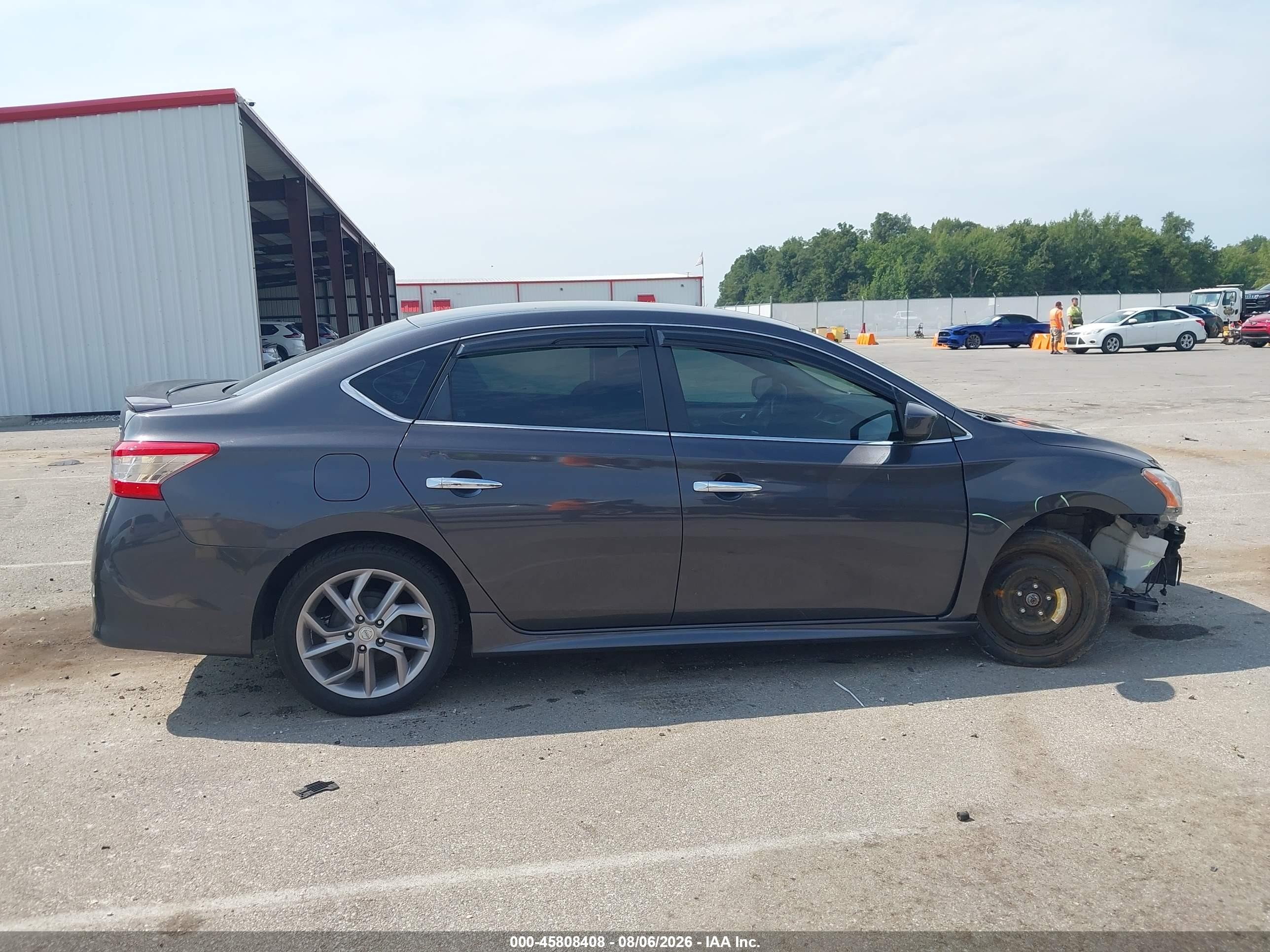 2013 Nissan Sentra Sr Gray vin: 3N1AB7AP1DL793145