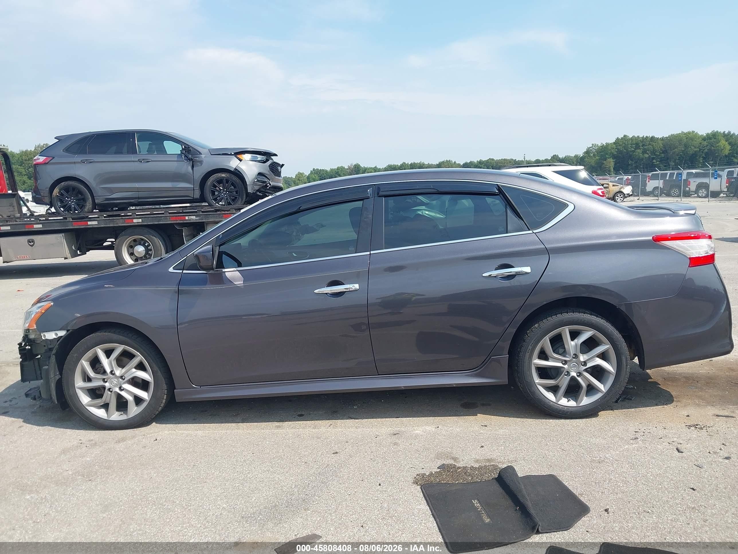 2013 Nissan Sentra Sr Gray vin: 3N1AB7AP1DL793145