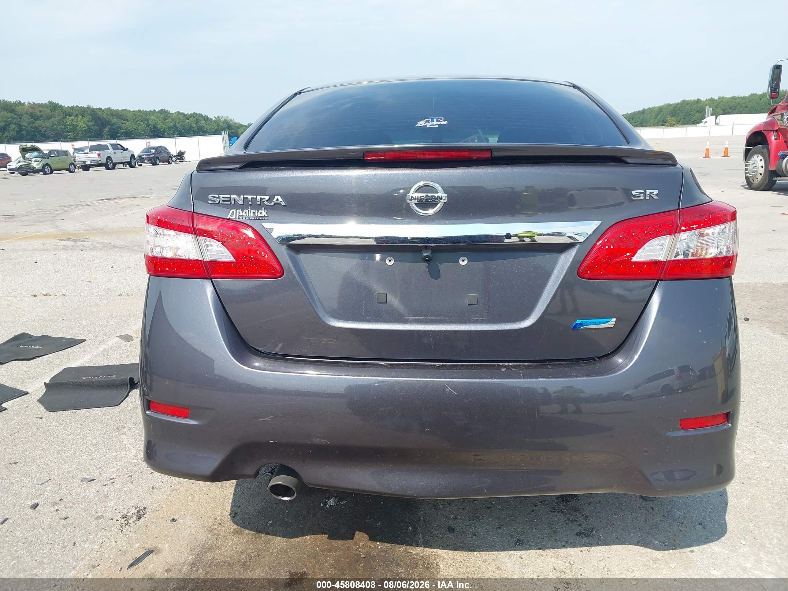 2013 Nissan Sentra Sr Gray vin: 3N1AB7AP1DL793145