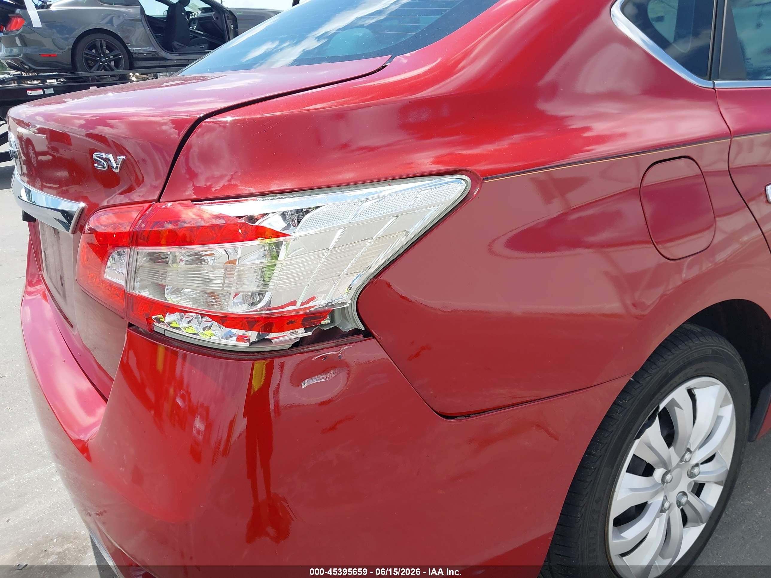 2013 Nissan Sentra Sv Красный vin: 3N1AB7AP1DL797373
