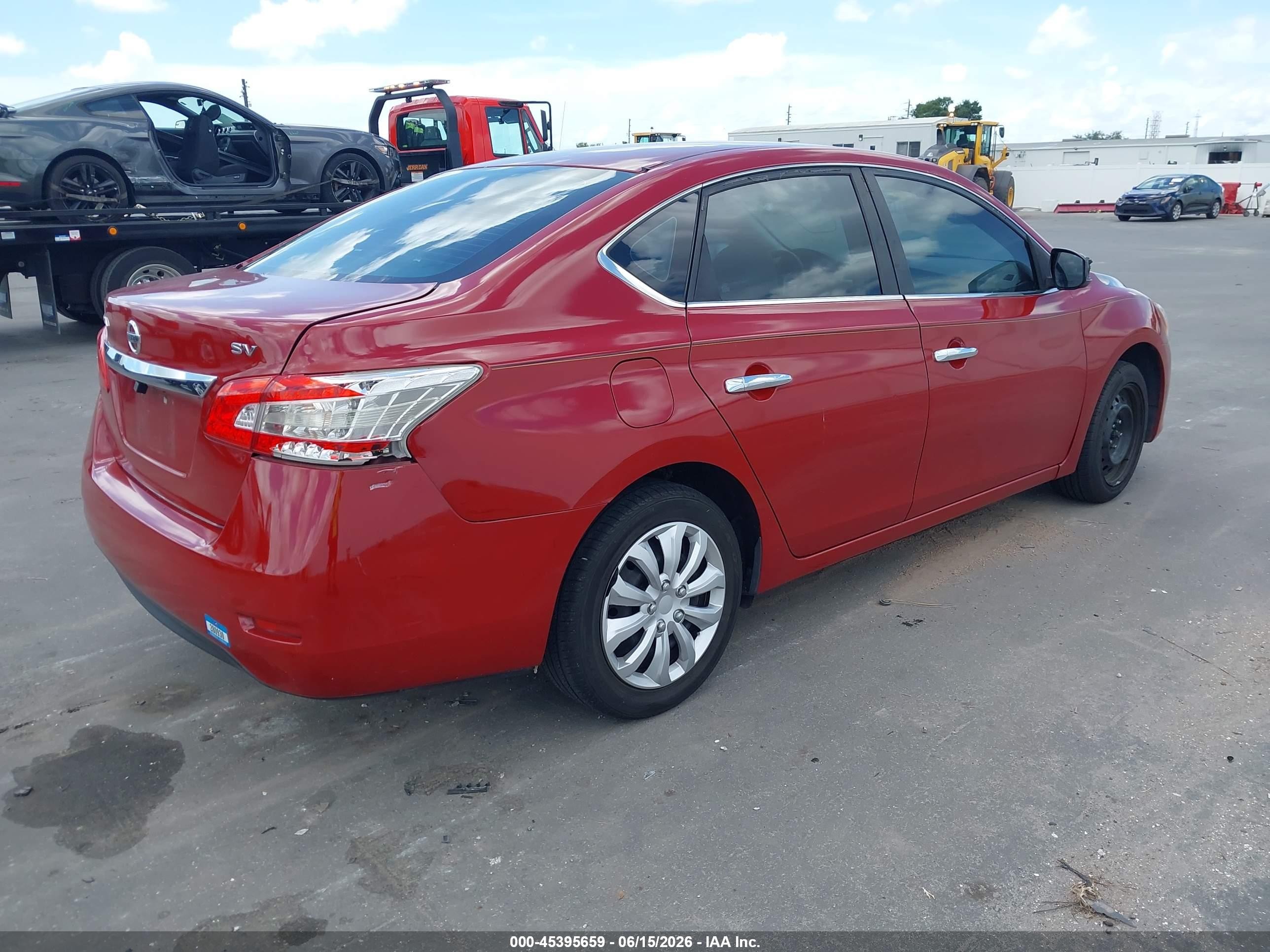 2013 Nissan Sentra Sv Красный vin: 3N1AB7AP1DL797373