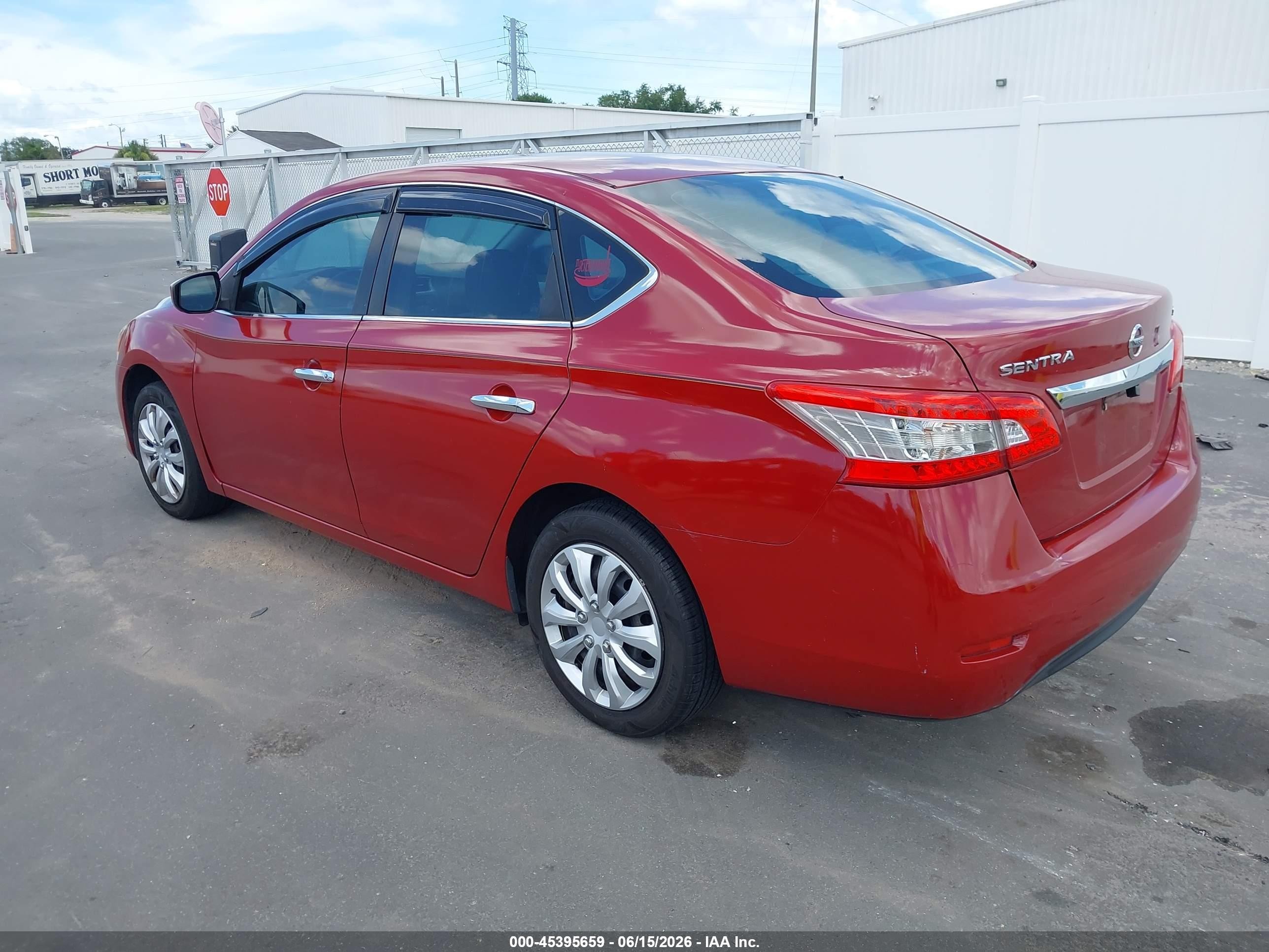 2013 Nissan Sentra Sv Красный vin: 3N1AB7AP1DL797373