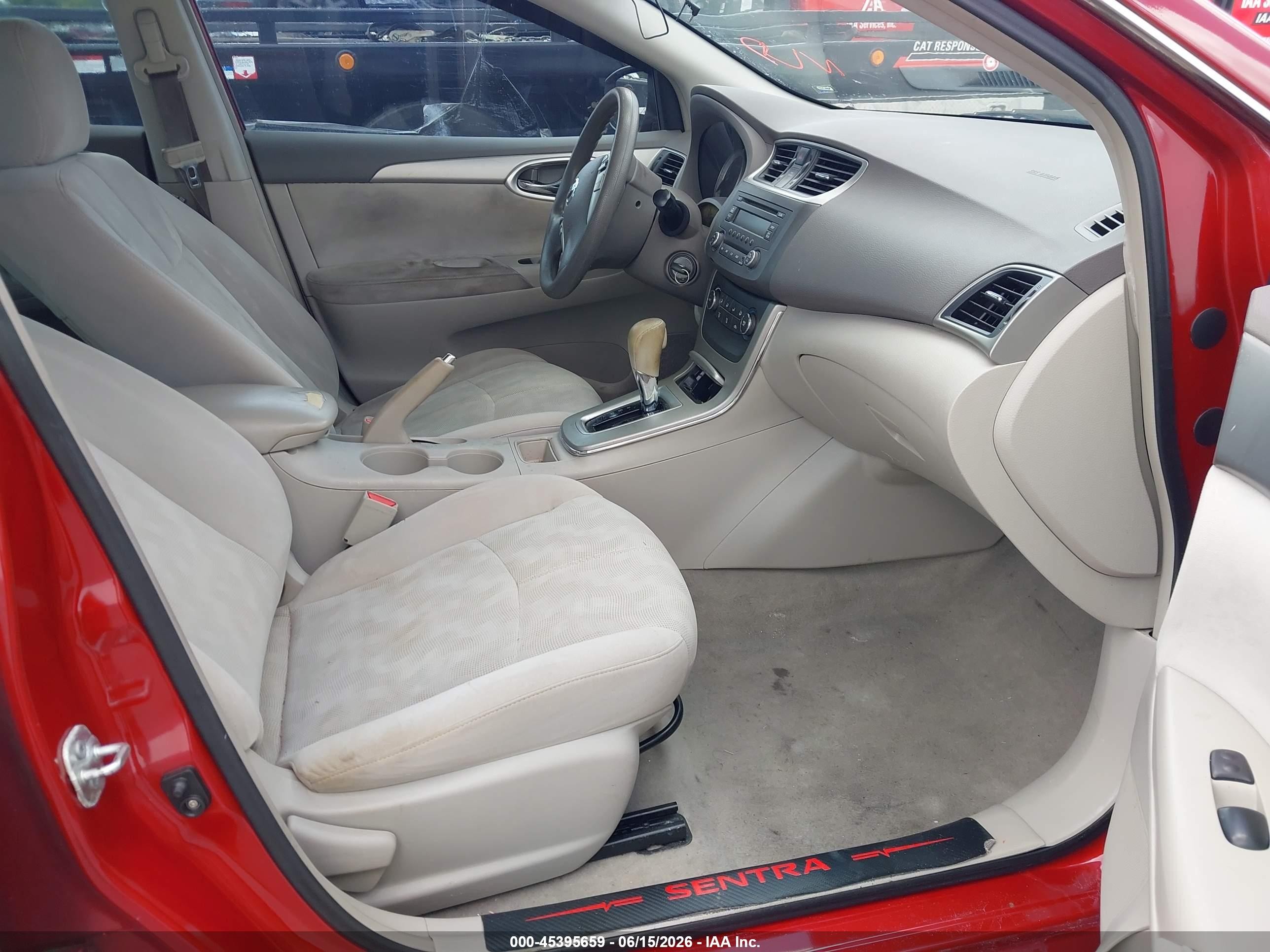 2013 Nissan Sentra Sv Красный vin: 3N1AB7AP1DL797373