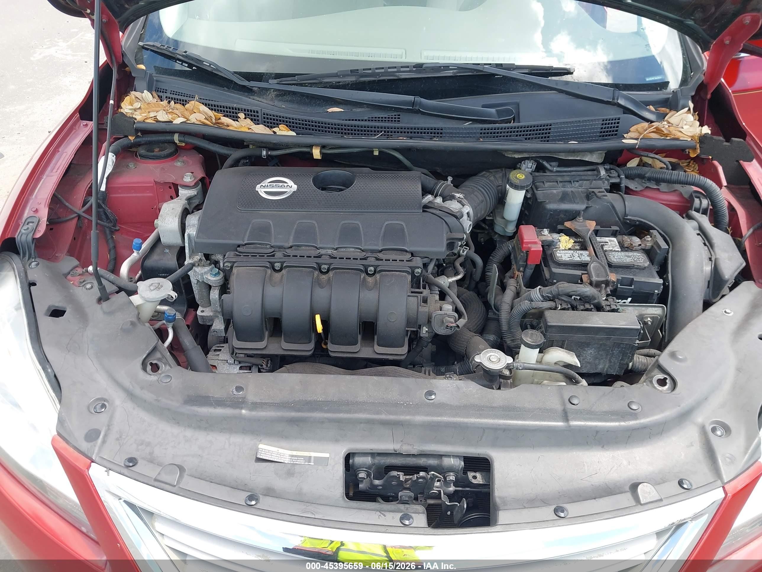 2013 Nissan Sentra Sv Красный vin: 3N1AB7AP1DL797373