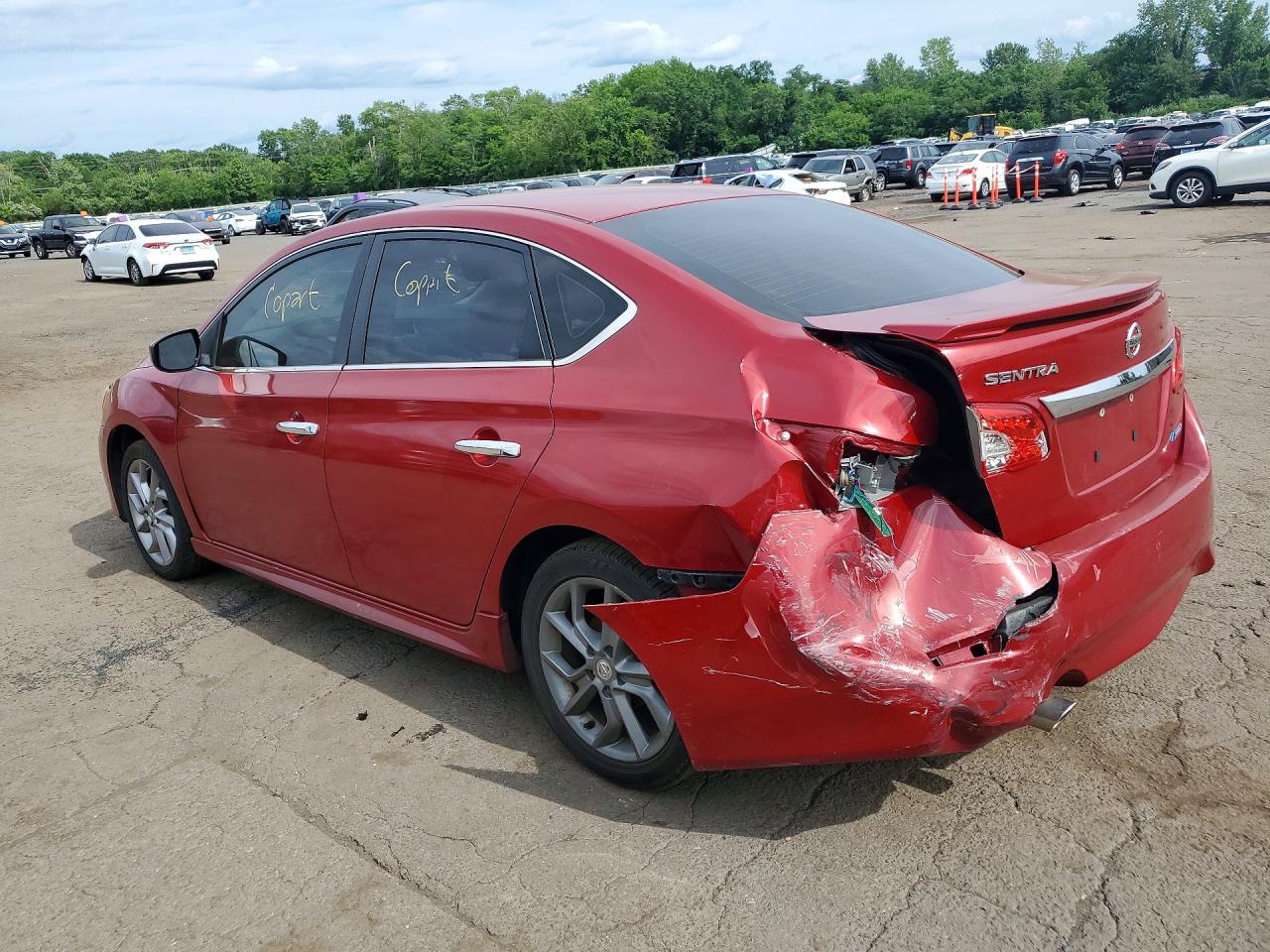 2014 Nissan Sentra Sr Red vin: 3N1AB7AP1EL626995