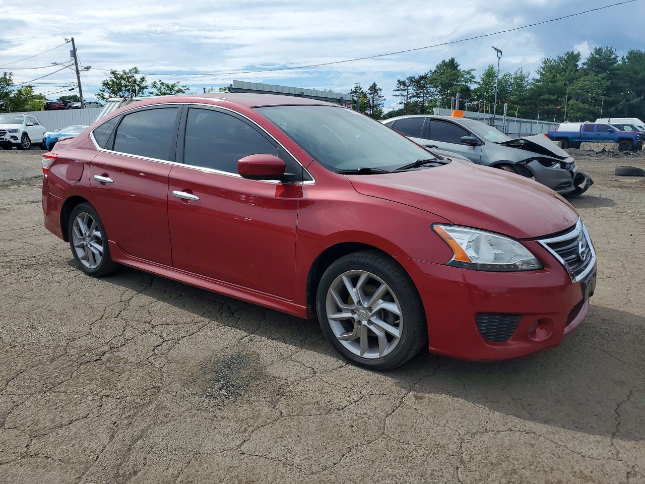 2014 Nissan Sentra Sr Red vin: 3N1AB7AP1EL626995