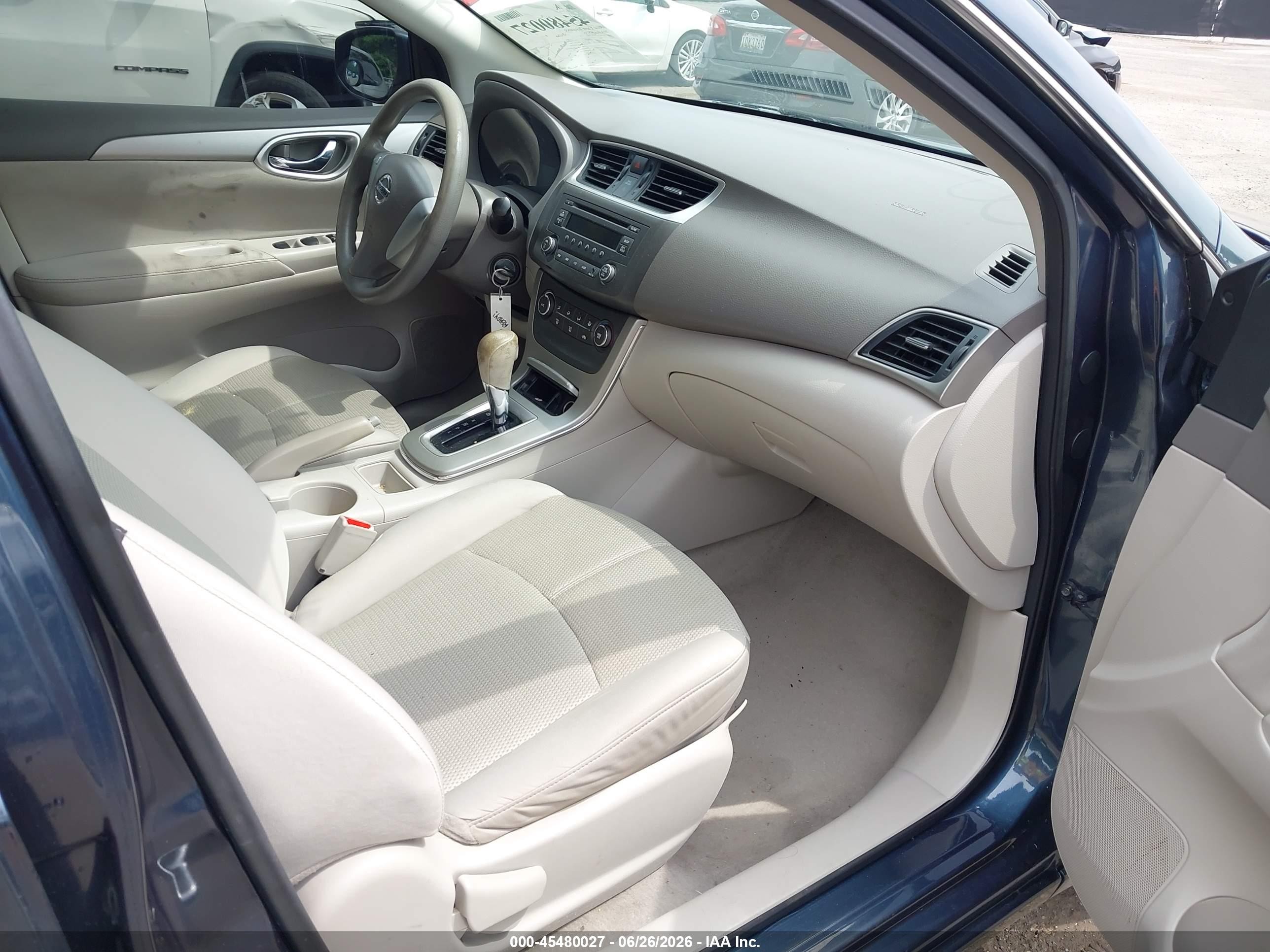 2014 Nissan Sentra S Blue vin: 3N1AB7AP1EL627855