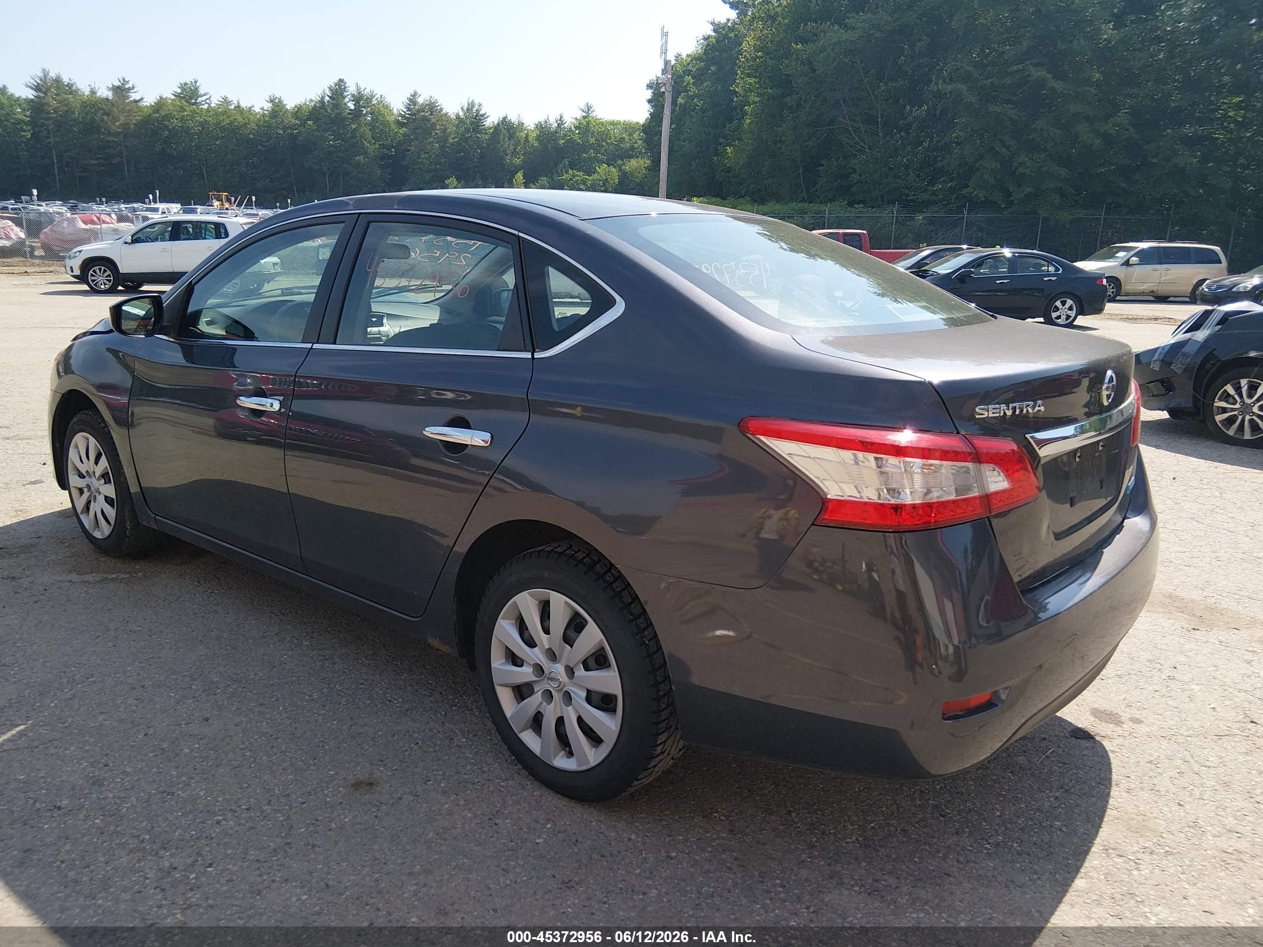 2014 Nissan Sentra S Gray vin: 3N1AB7AP1EL628018