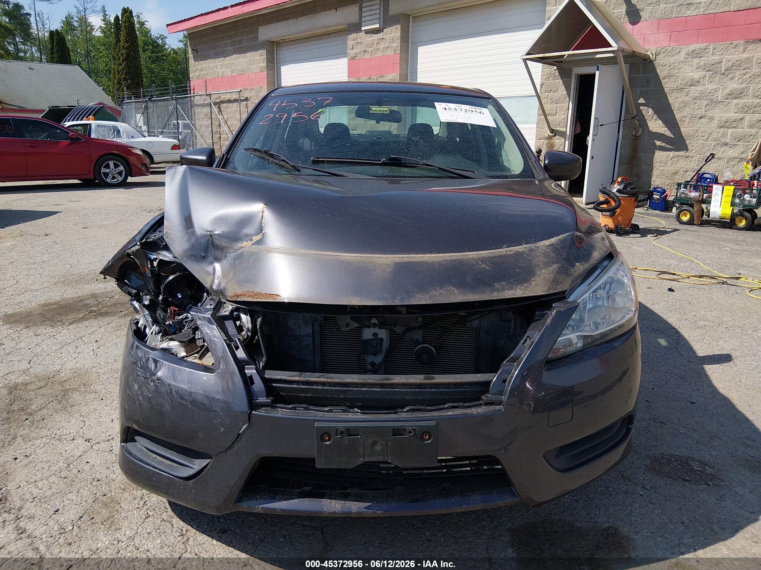2014 Nissan Sentra S Gray vin: 3N1AB7AP1EL628018