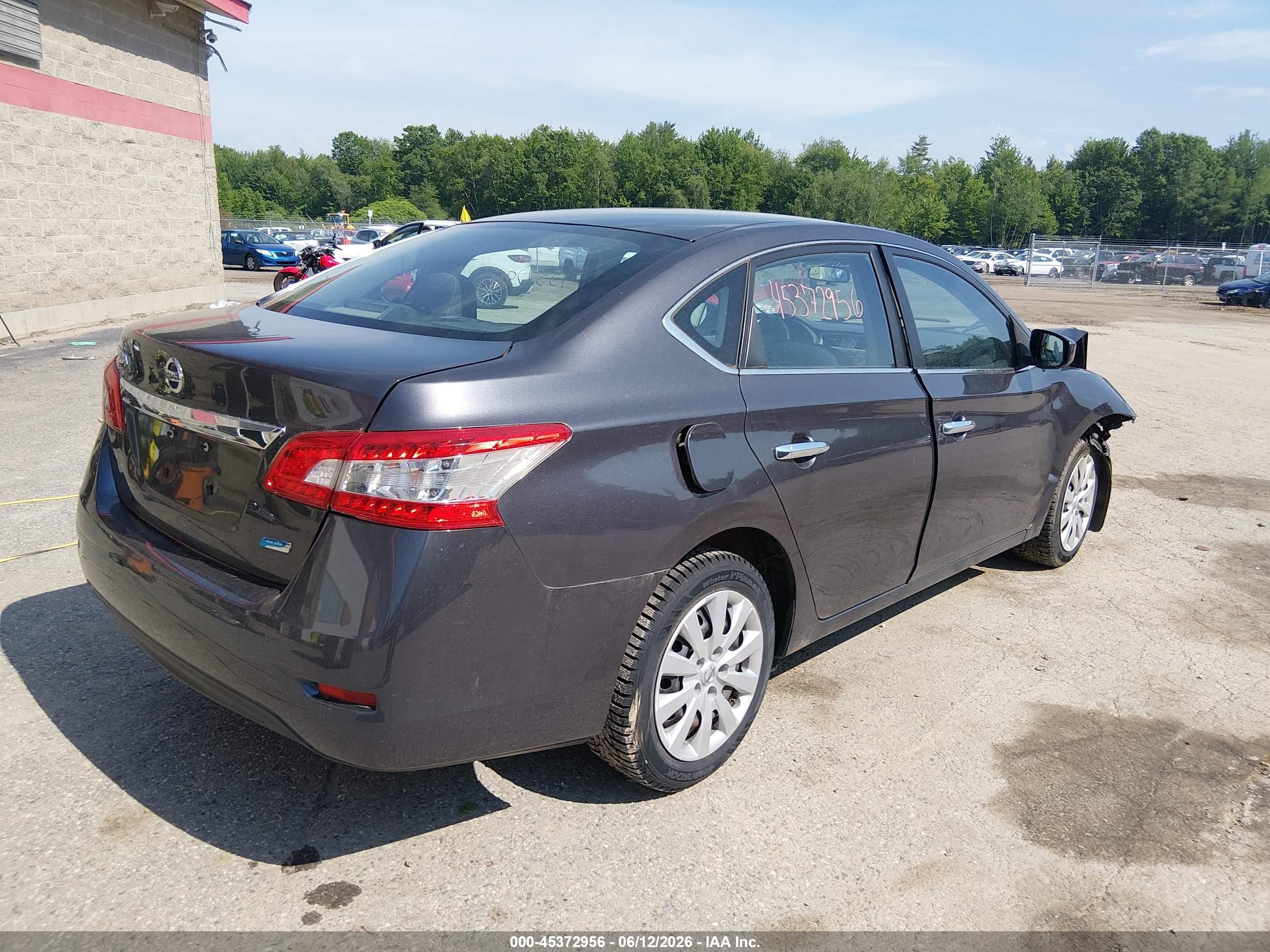 2014 Nissan Sentra S Gray vin: 3N1AB7AP1EL628018