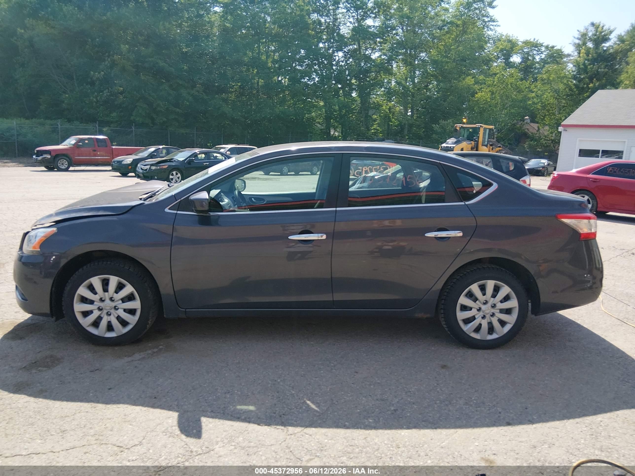 2014 Nissan Sentra S Gray vin: 3N1AB7AP1EL628018