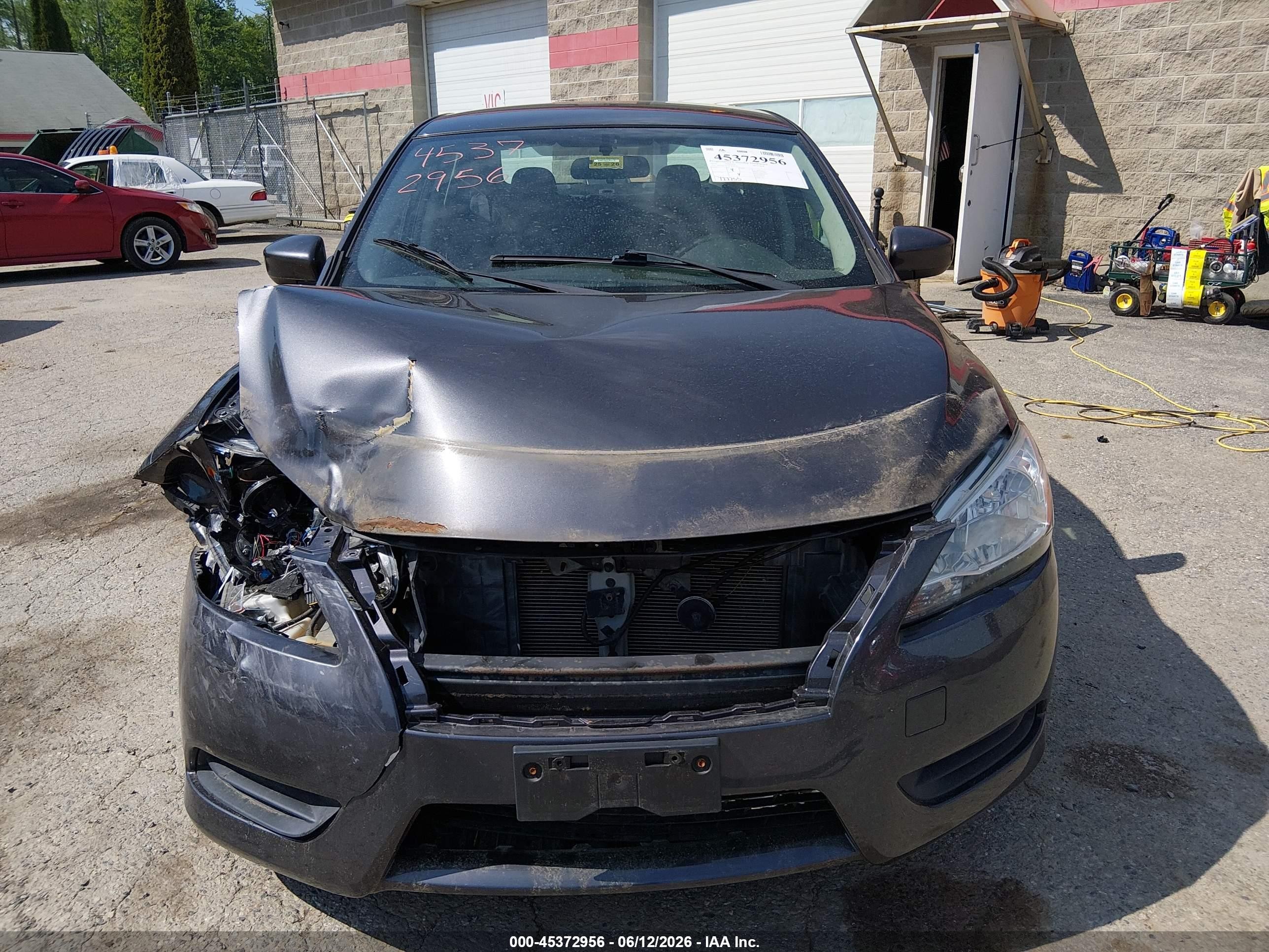 2014 Nissan Sentra S Gray vin: 3N1AB7AP1EL628018