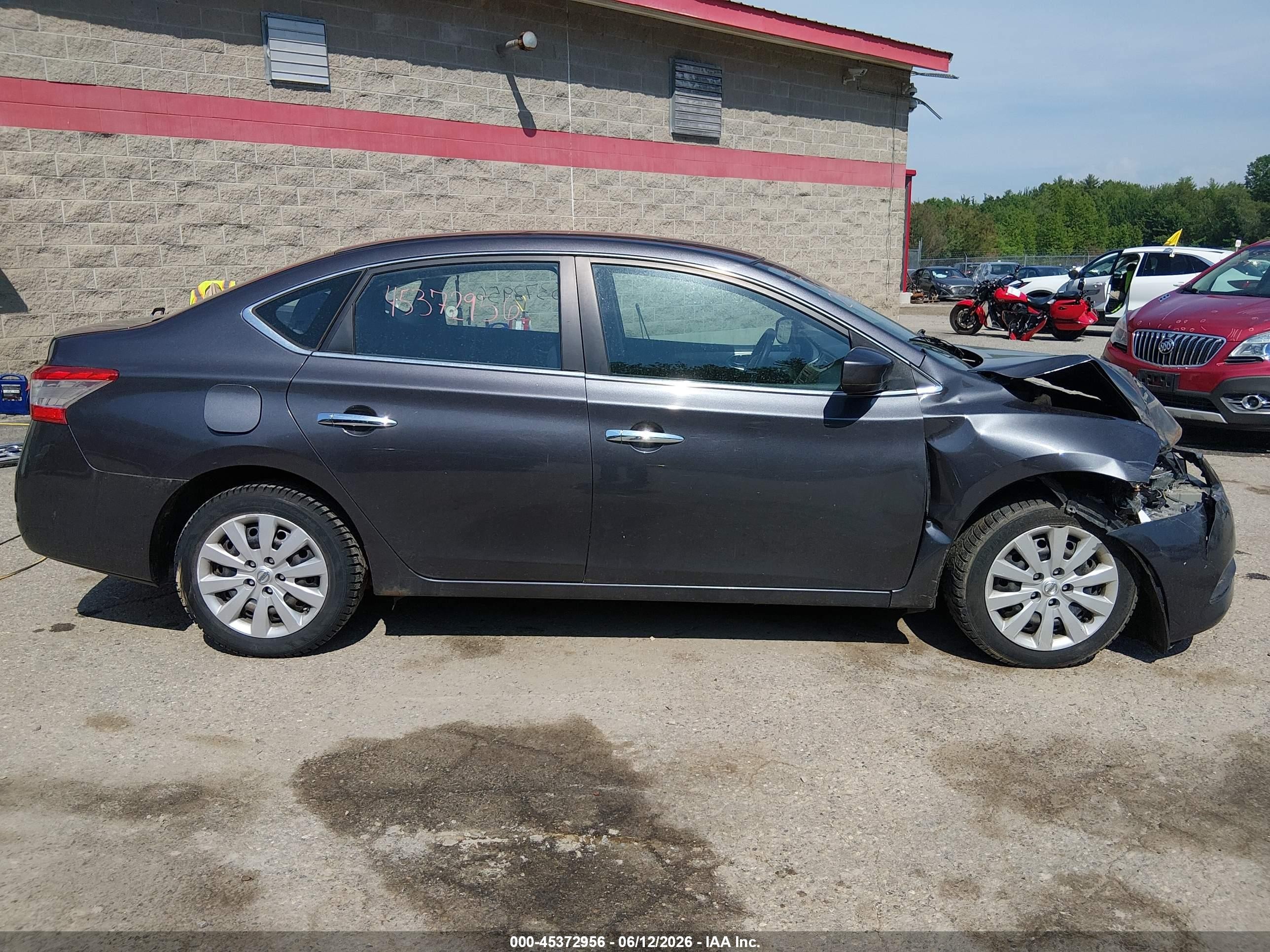 2014 Nissan Sentra S Gray vin: 3N1AB7AP1EL628018