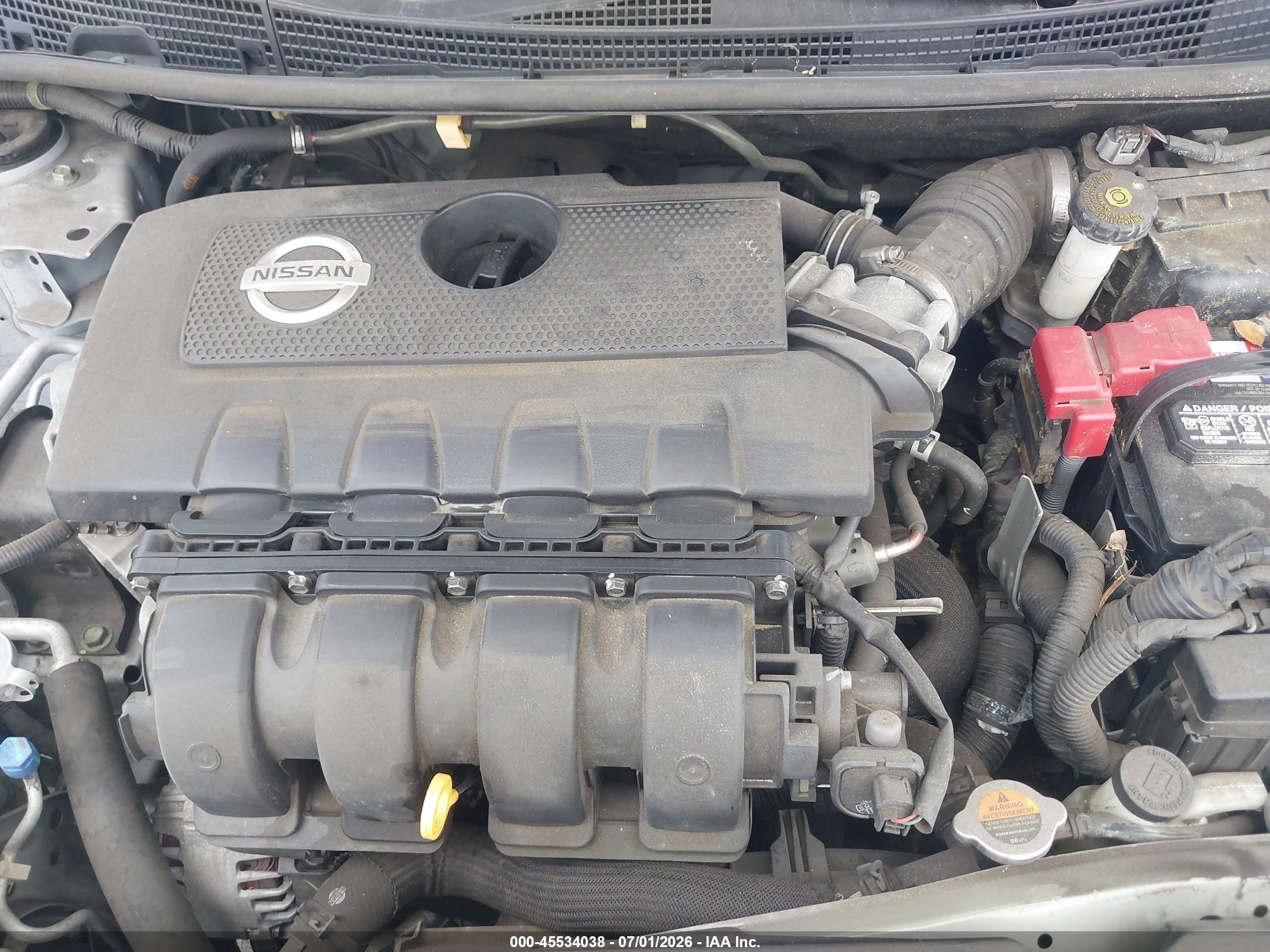 2014 Nissan Sentra Sv Silver vin: 3N1AB7AP1EL632781