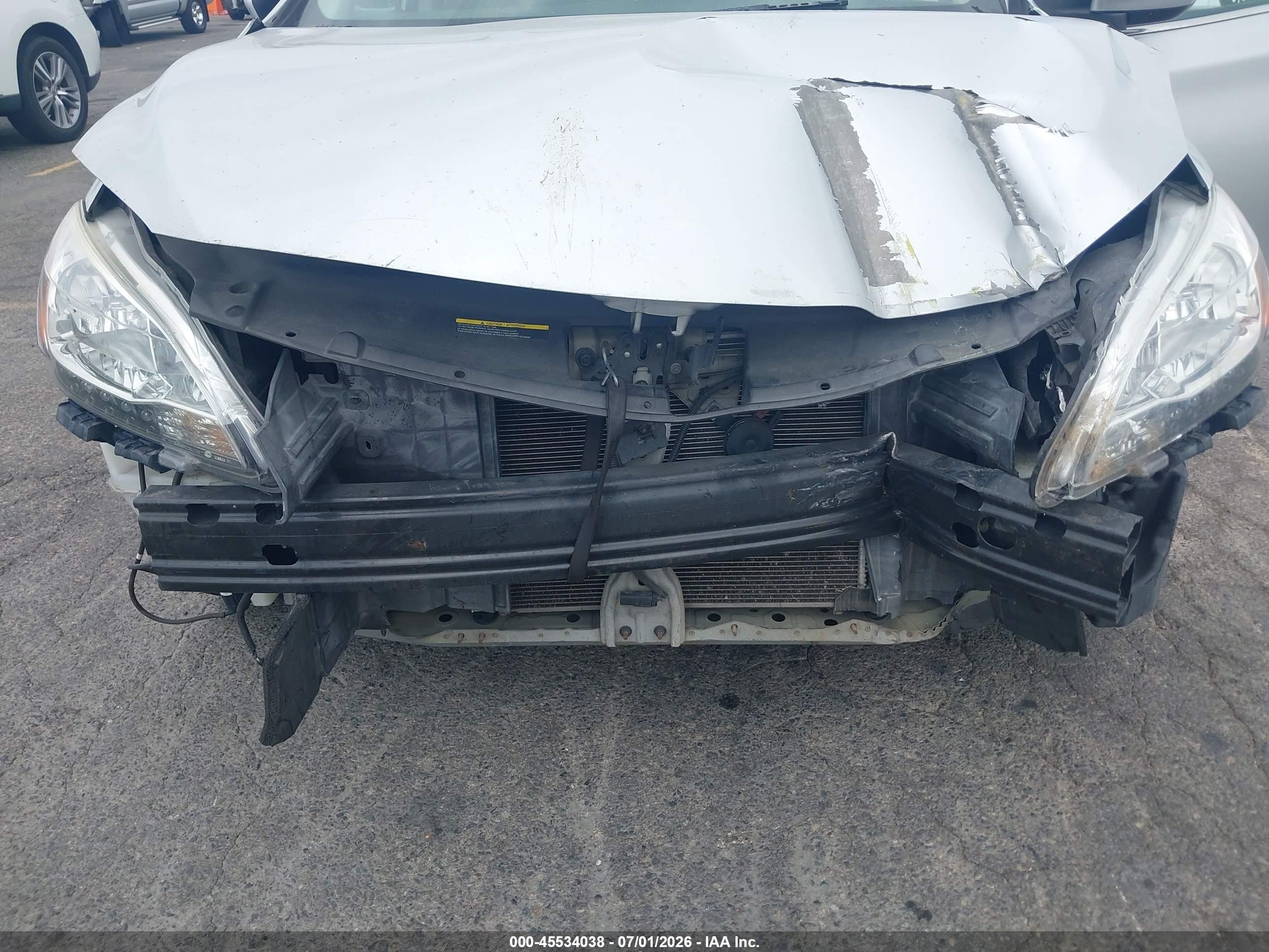 2014 Nissan Sentra Sv Silver vin: 3N1AB7AP1EL632781