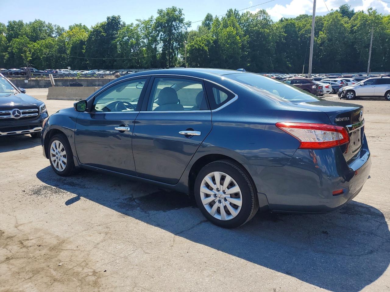 2014 Nissan Sentra Sv Blue vin: 3N1AB7AP1EL642663