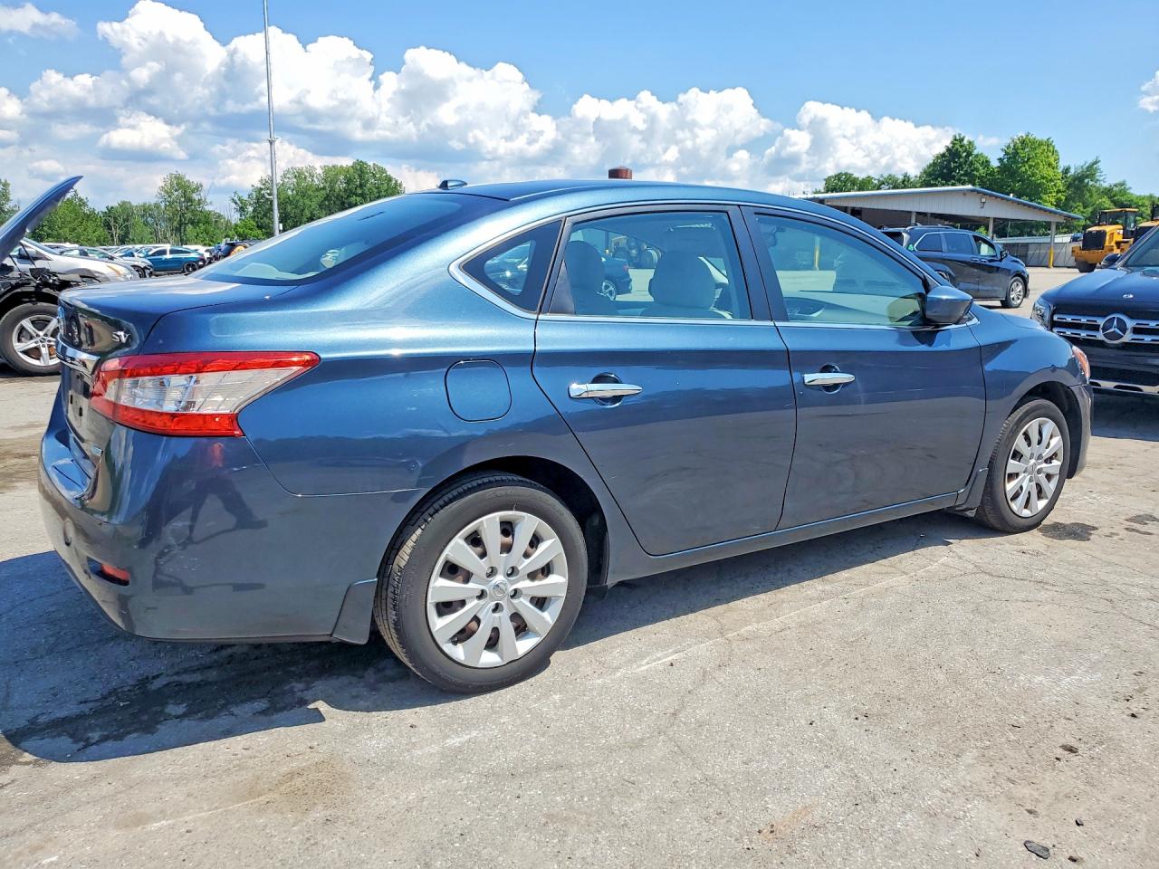 2014 Nissan Sentra Sv Blue vin: 3N1AB7AP1EL642663