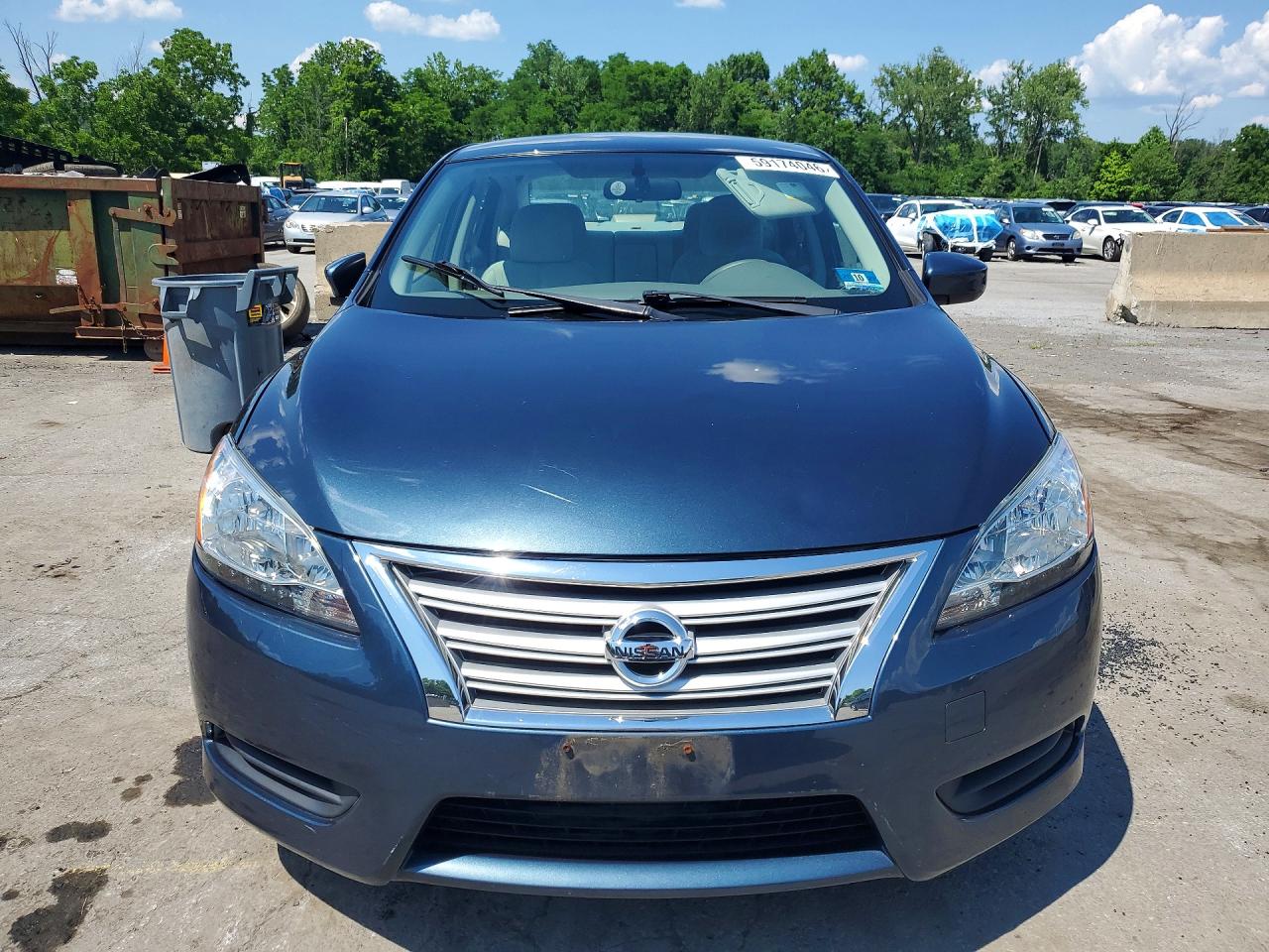 2014 Nissan Sentra Sv Blue vin: 3N1AB7AP1EL642663