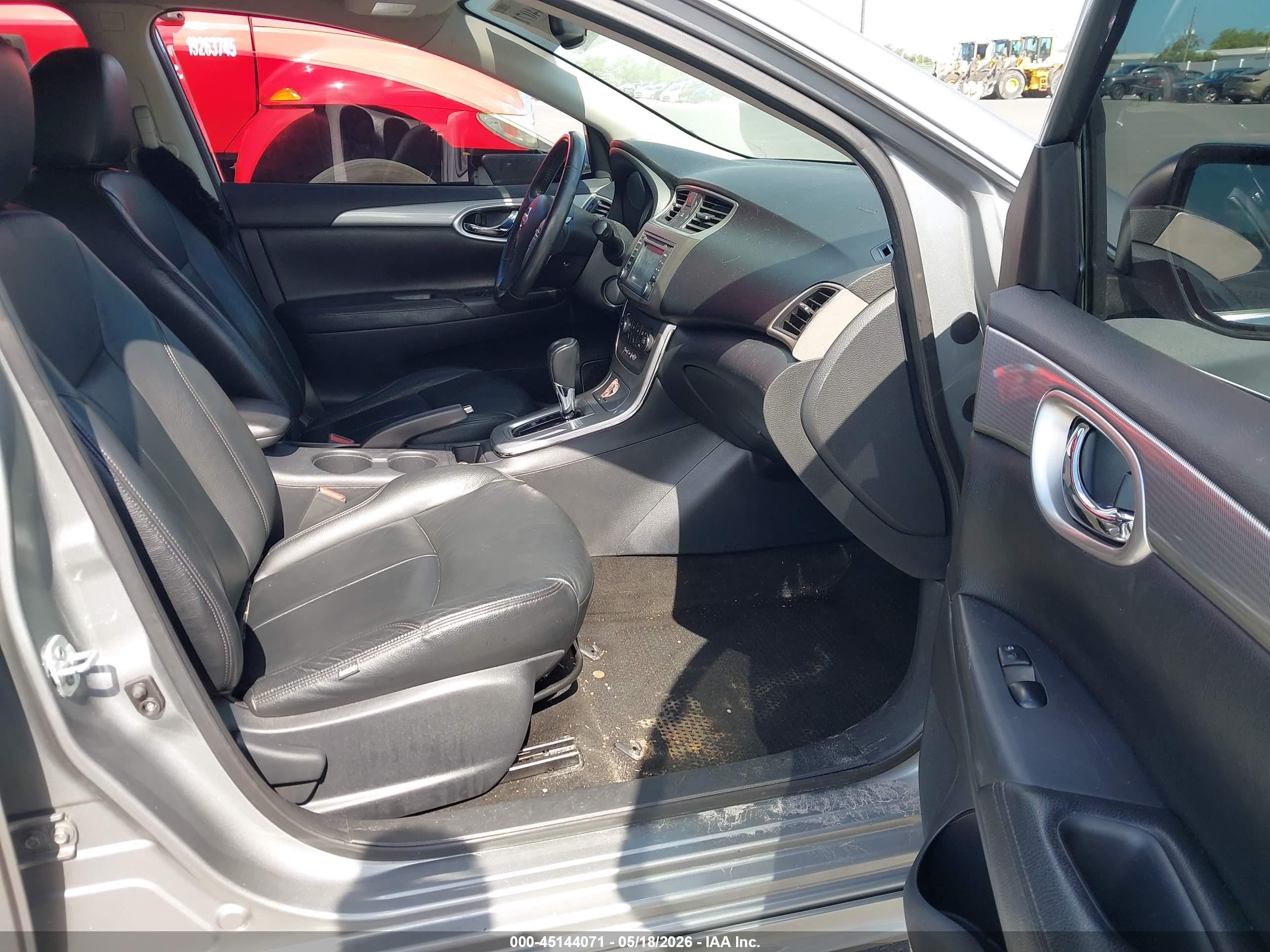 2014 Nissan Sentra Sr Silver vin: 3N1AB7AP1EL648320