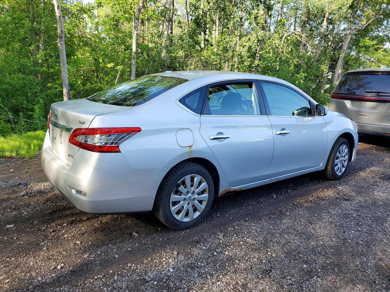 2014 Nissan Sentra S Silver vin: 3N1AB7AP1EL652299