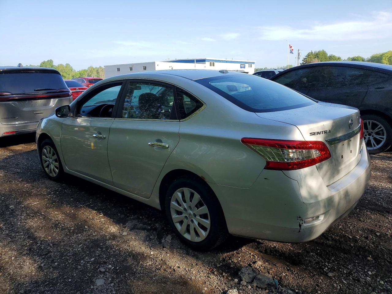 2014 Nissan Sentra S Silver vin: 3N1AB7AP1EL652299