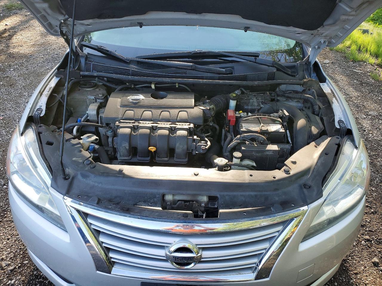 2014 Nissan Sentra S Silver vin: 3N1AB7AP1EL652299
