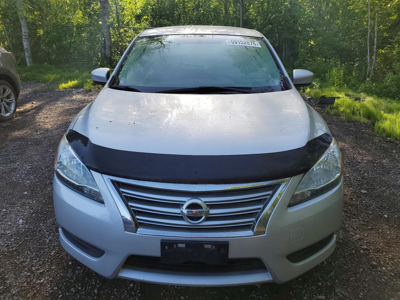 2014 Nissan Sentra S Silver vin: 3N1AB7AP1EL652299