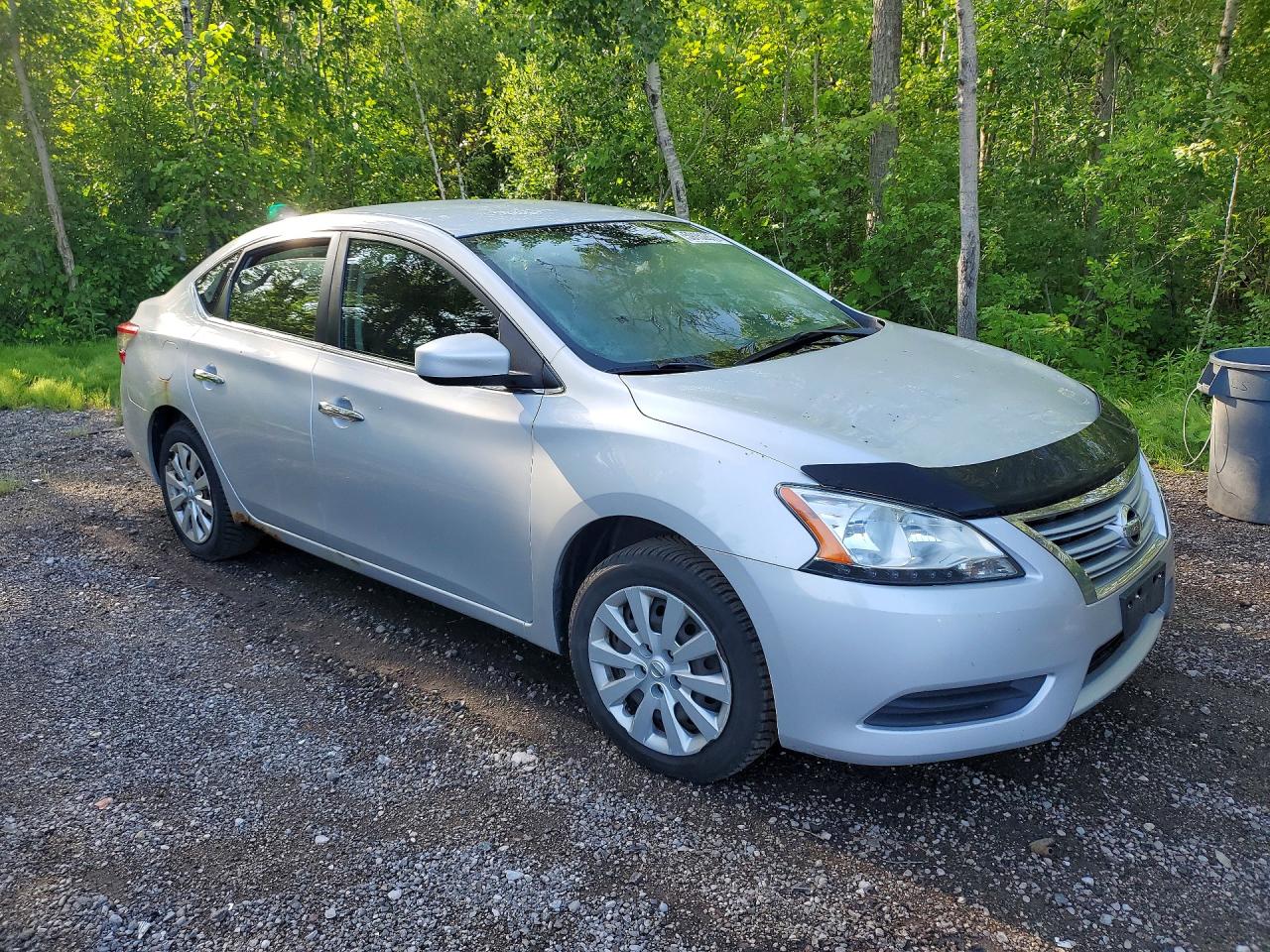2014 Nissan Sentra S Silver vin: 3N1AB7AP1EL652299