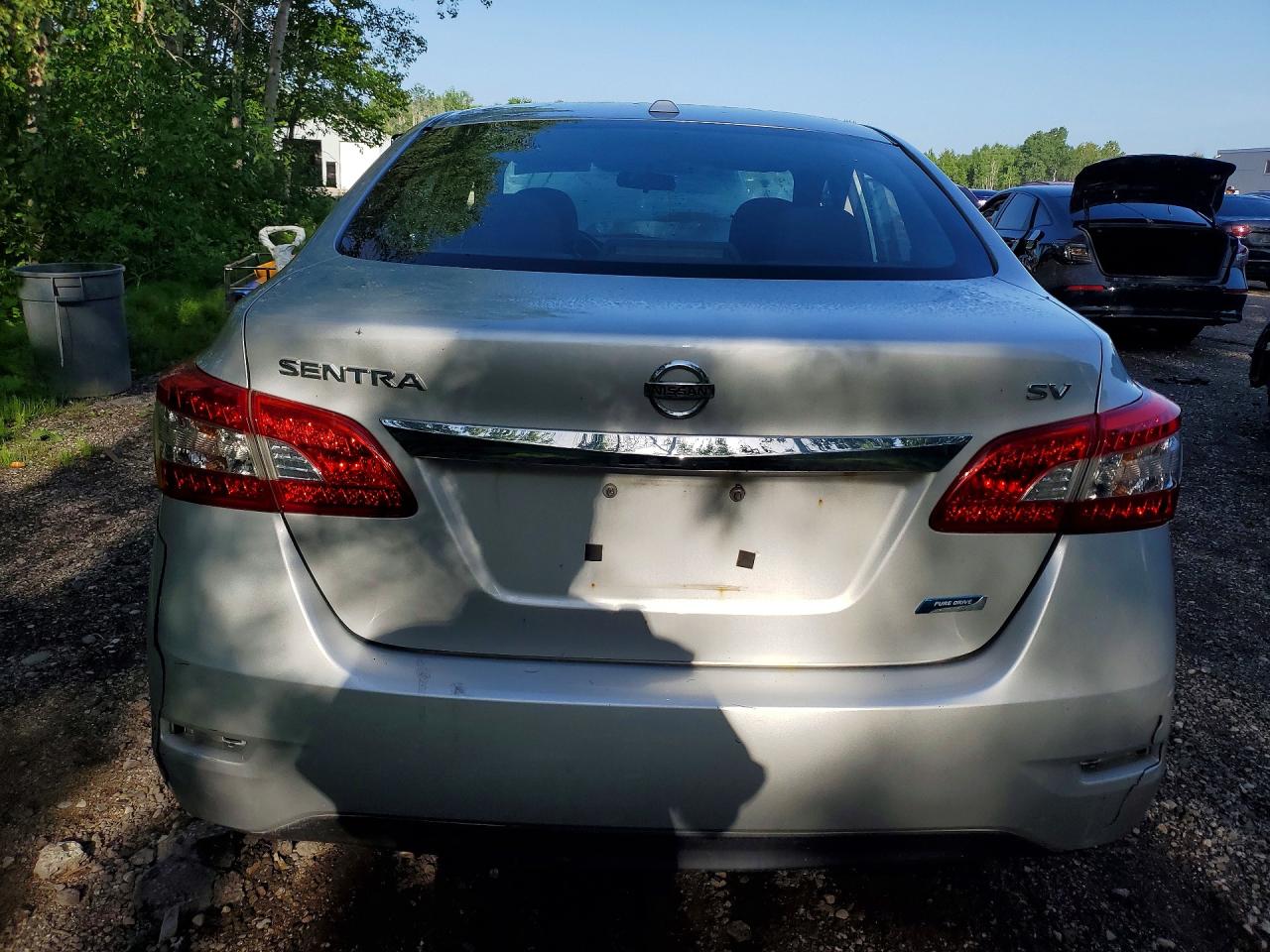 2014 Nissan Sentra S Silver vin: 3N1AB7AP1EL652299