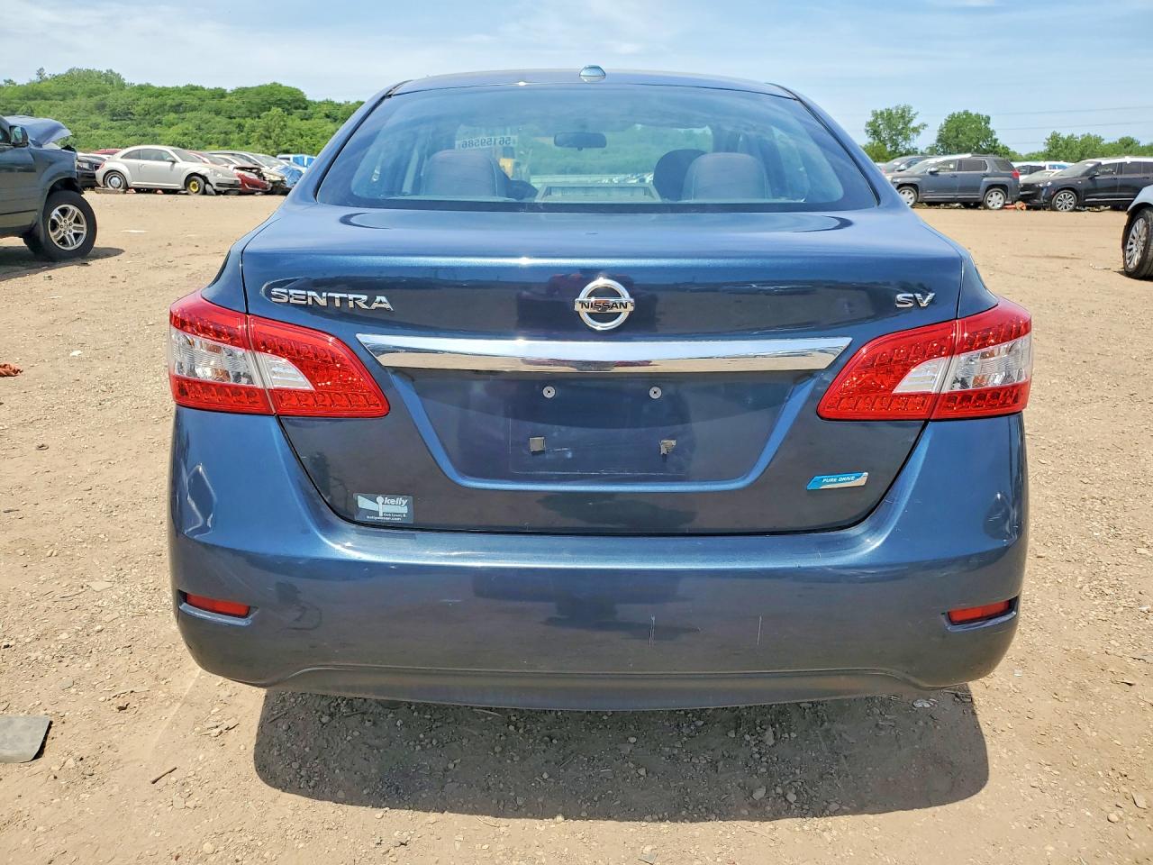 2014 Nissan Sentra Sv Blue vin: 3N1AB7AP1EL659947