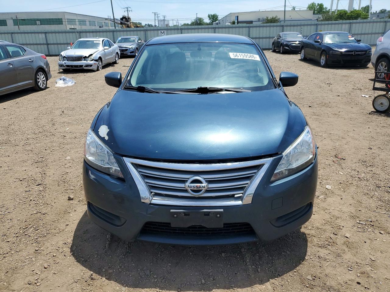 2014 Nissan Sentra Sv Blue vin: 3N1AB7AP1EL659947